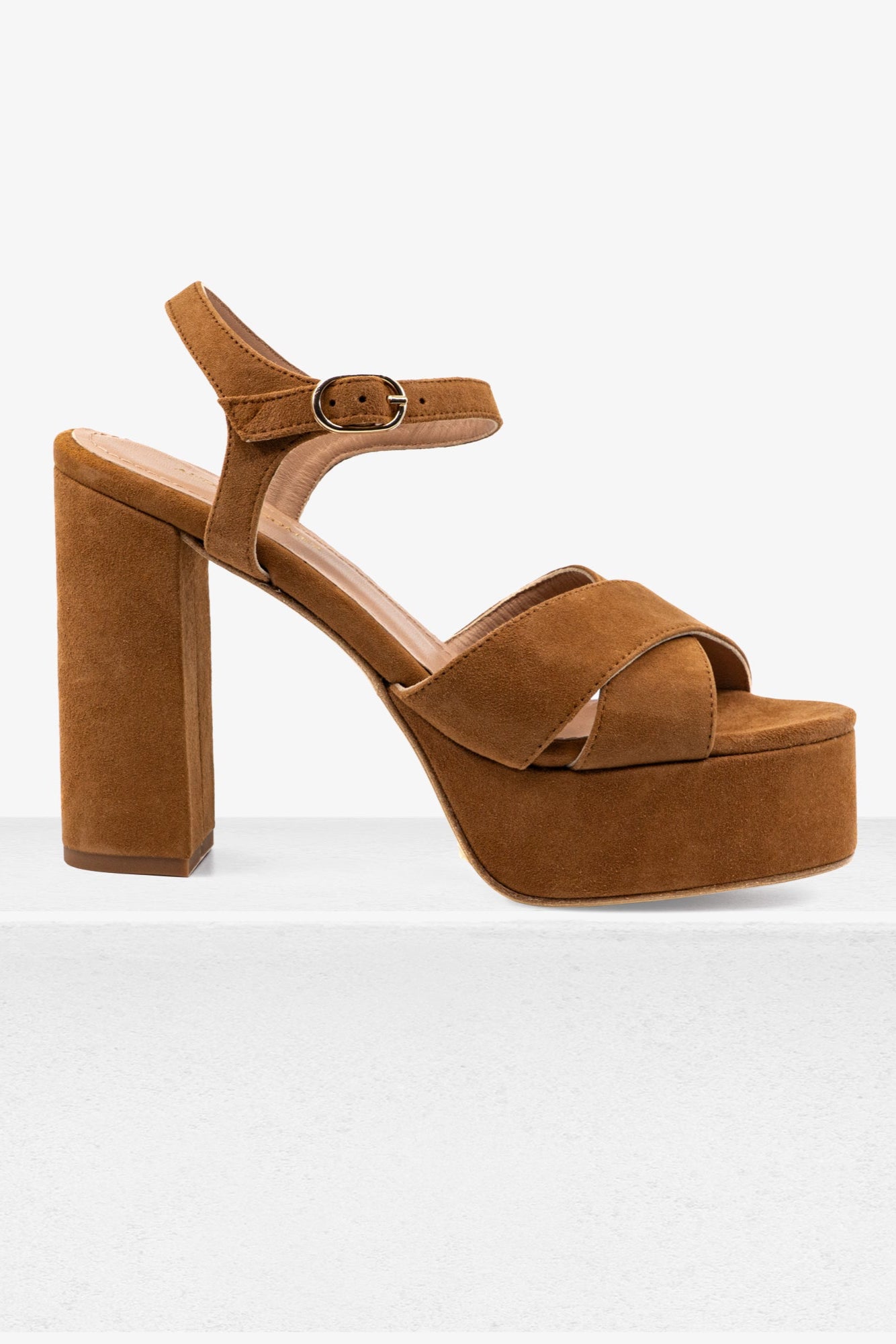 Bella Camel Suede Platform