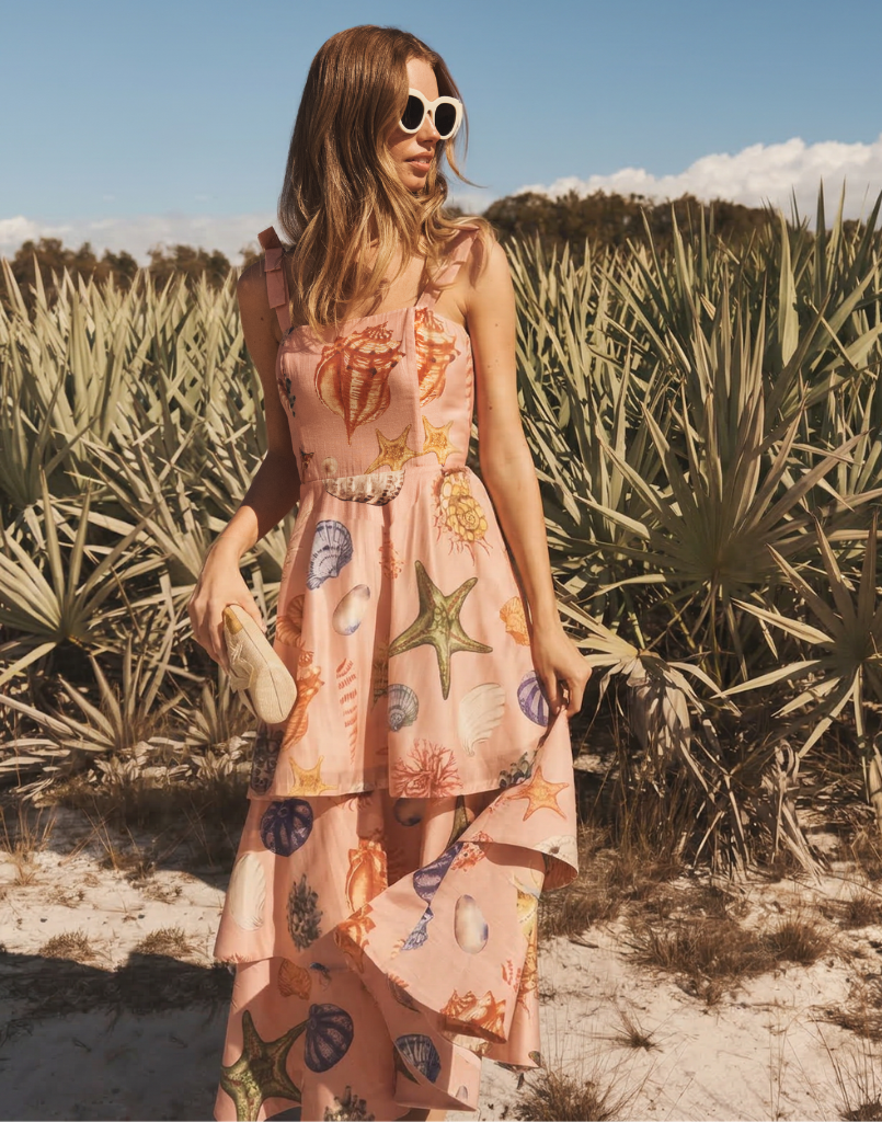 darling midi dress Darling Convertible Midi Dress 0 / Seashell Symphony