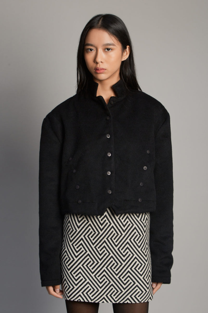 Capitana Alpaca Black Jacket