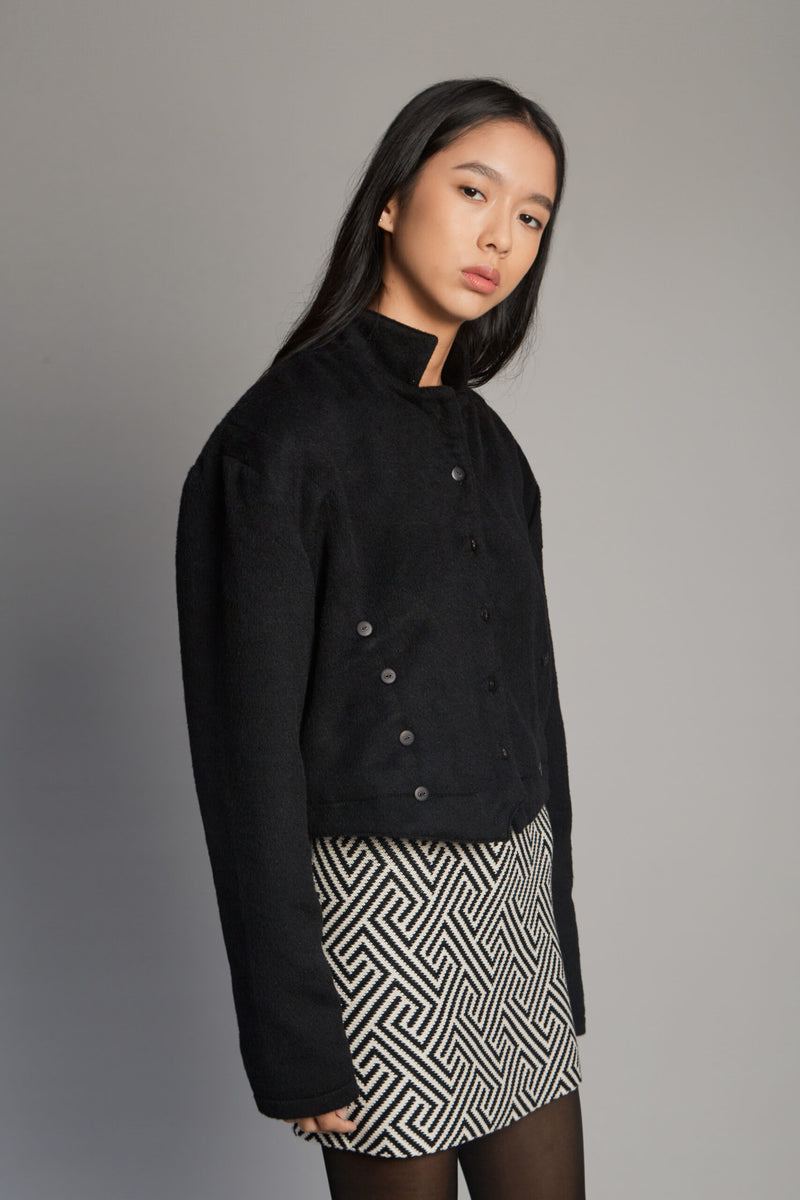 Capitana Alpaca Black Jacket
