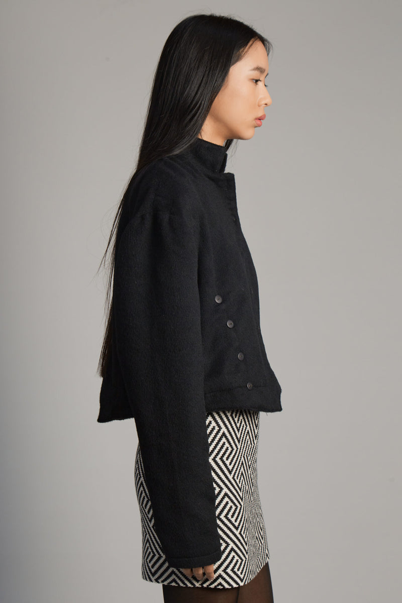 Capitana Alpaca Black Jacket