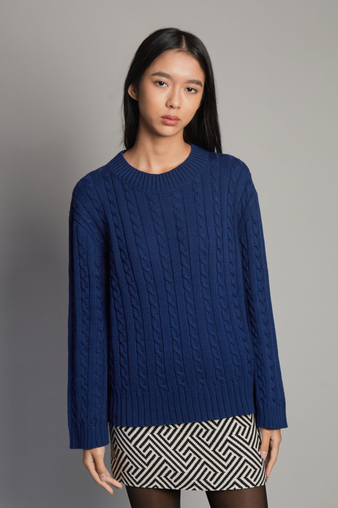 Peldaño Blue Sweater