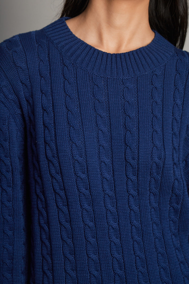 Peldaño Blue Sweater