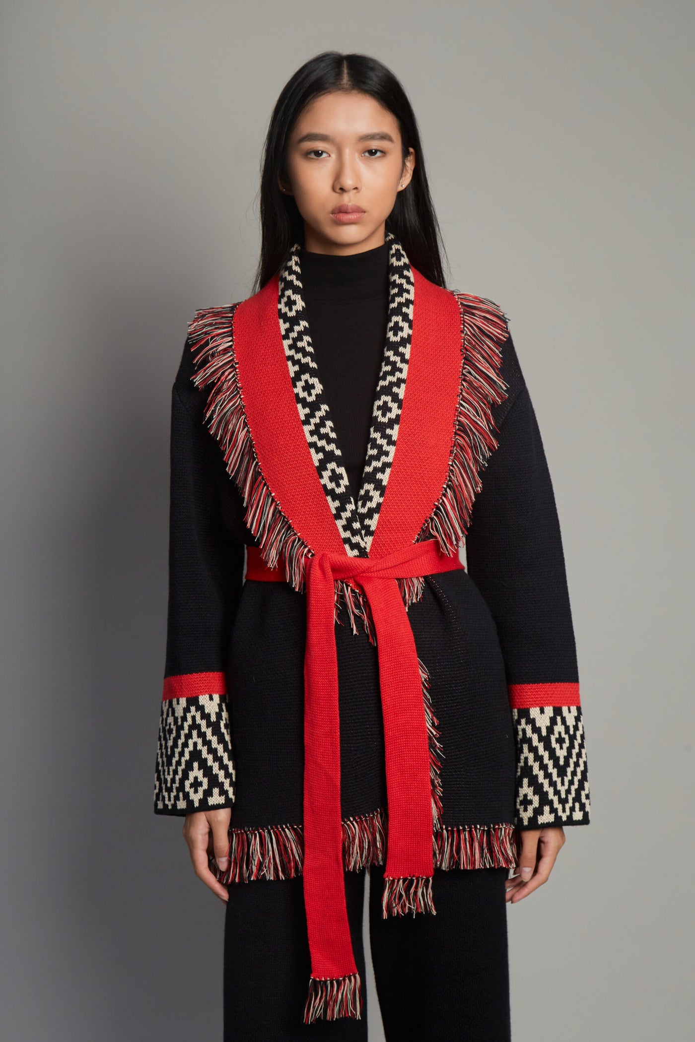 Andén Red Belt Cardigan