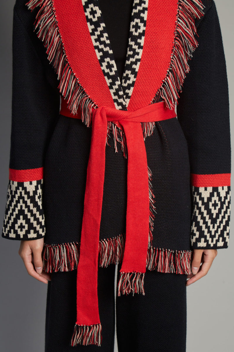 Andén Red Belt Cardigan