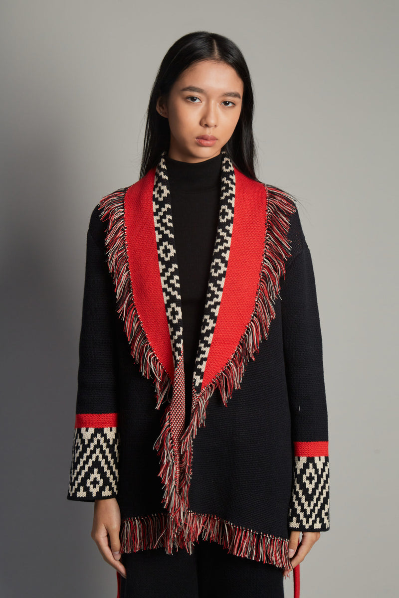 Andén Red Belt Cardigan