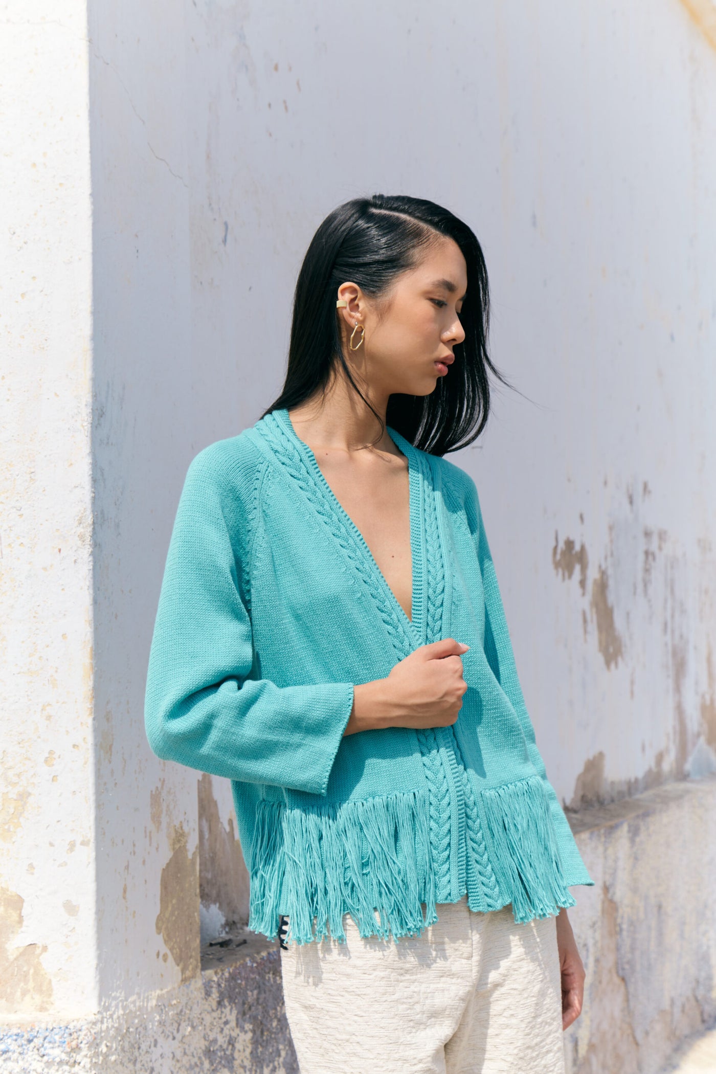 Coralina Aqua Cardigan