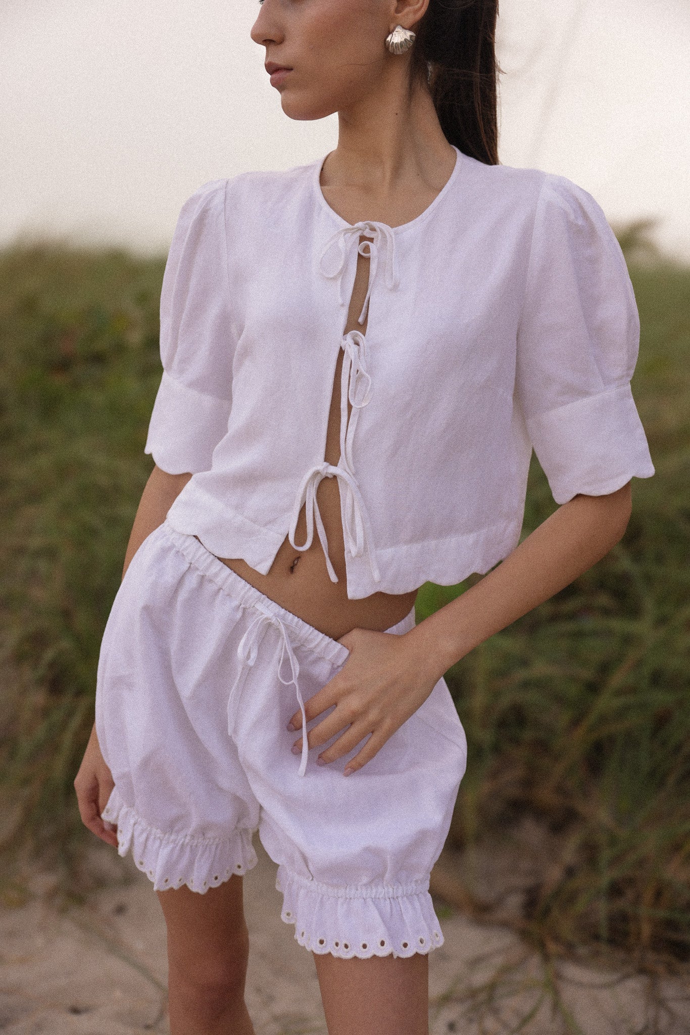 Bloomer Short in White
