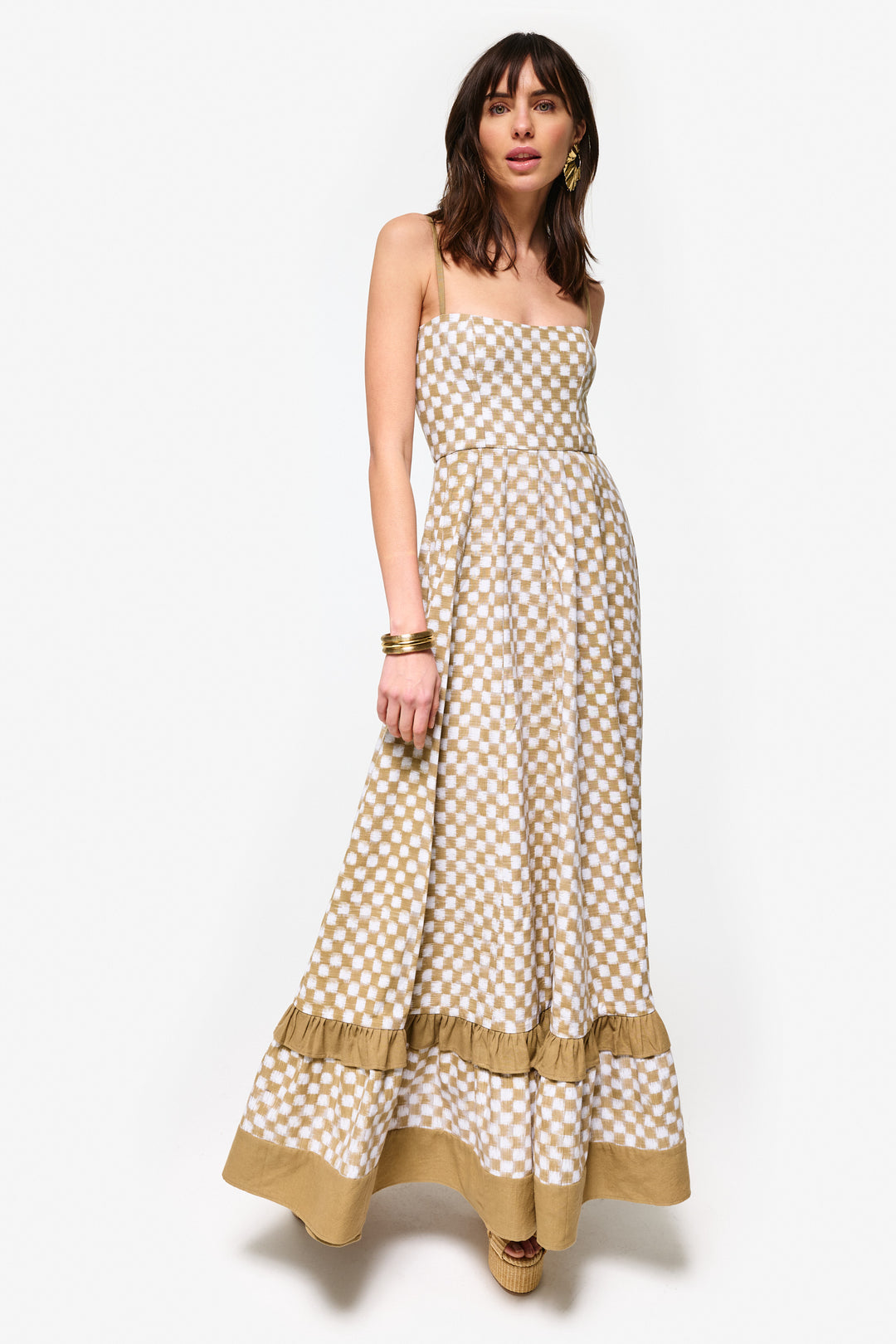 Exclusive Checkmate Dress S / Cream Exclusive Checkmate Dress S / Cream