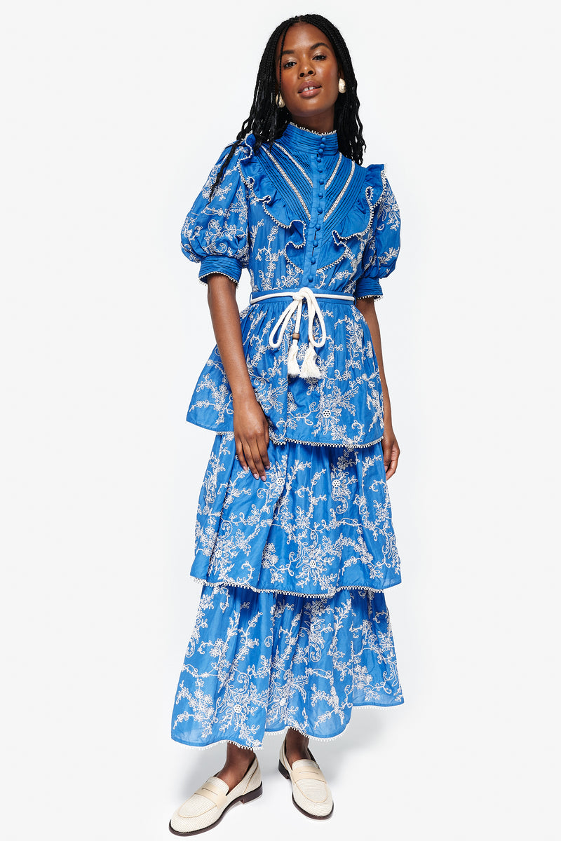 Bonnie Embroidered Midi Dress