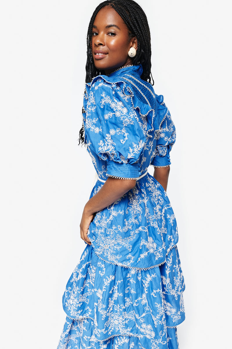 Bonnie Embroidered Midi Dress