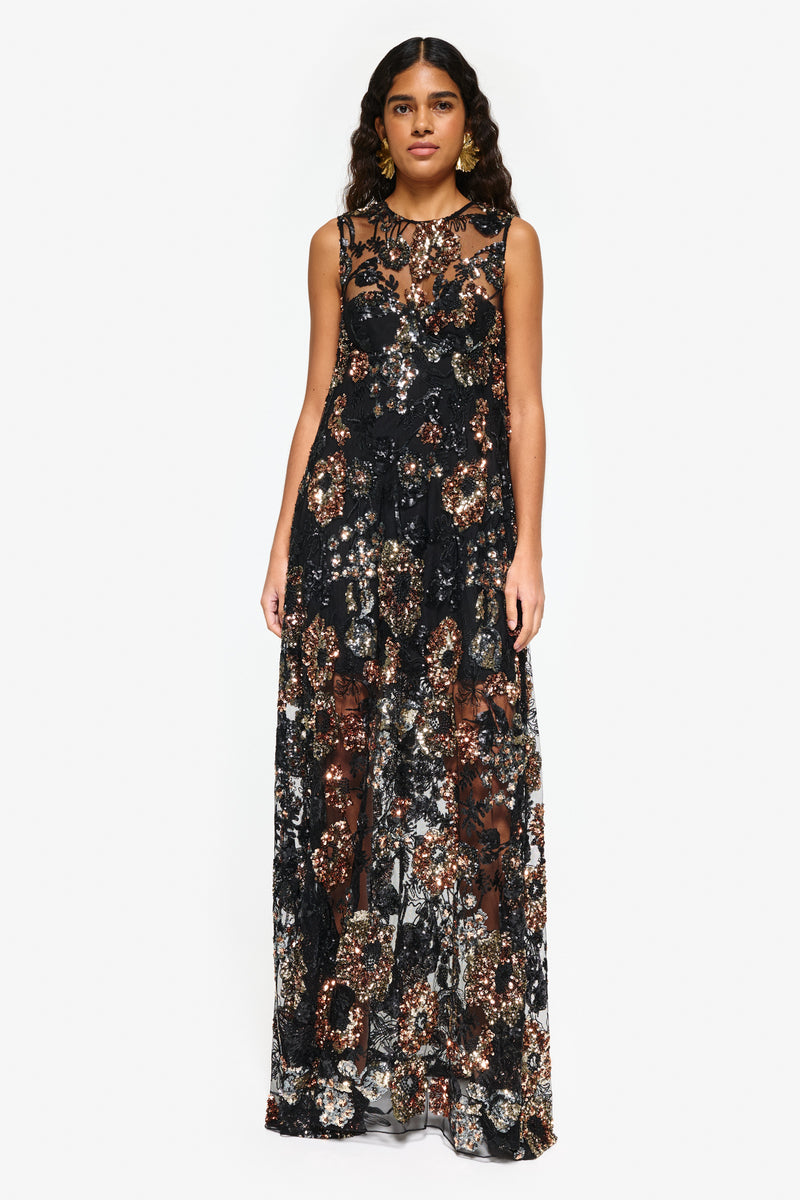 Maja Embroidered Gown