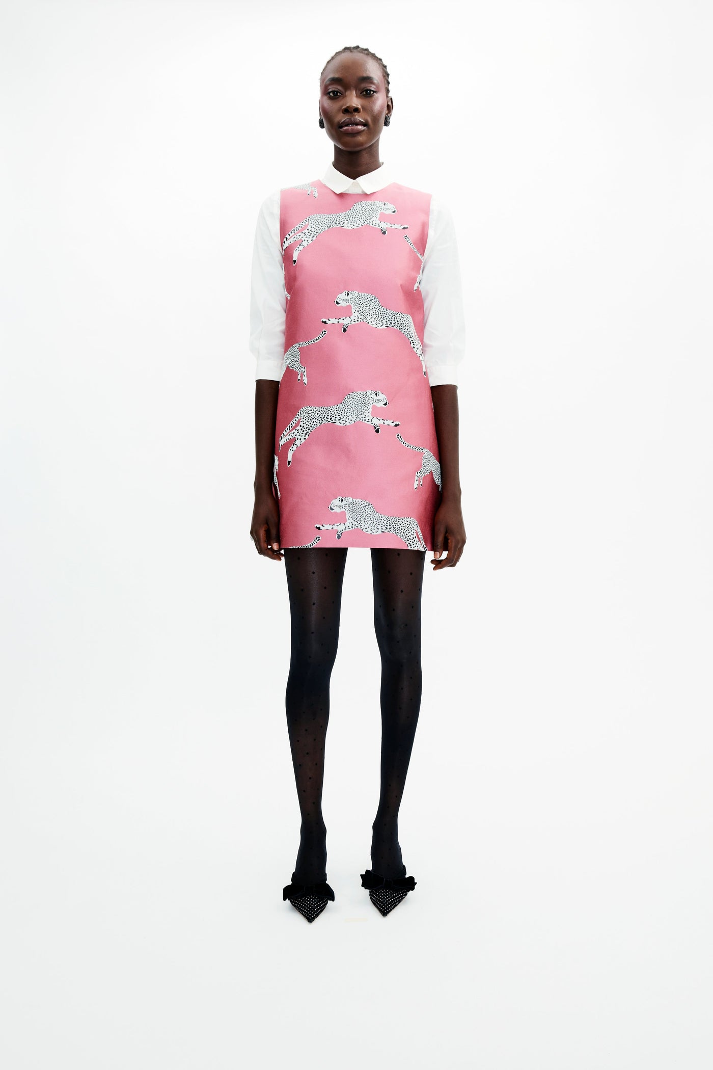 Mae X Scalamandre Laurel Dress in Leaping Cheetah