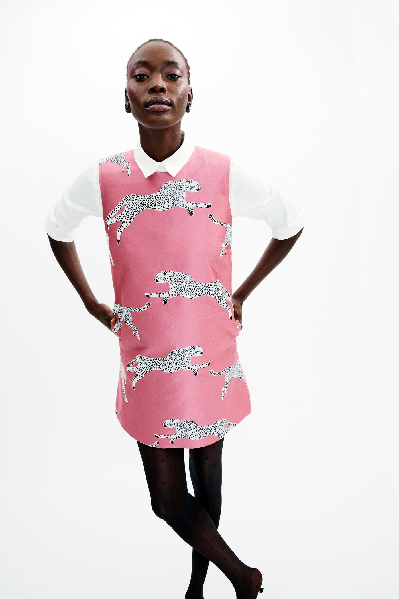 Mae X Scalamandre Laurel Dress in Leaping Cheetah