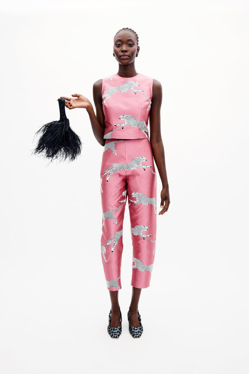 Mae X Scalamandre Kennedy Pant in Leaping Cheetah
