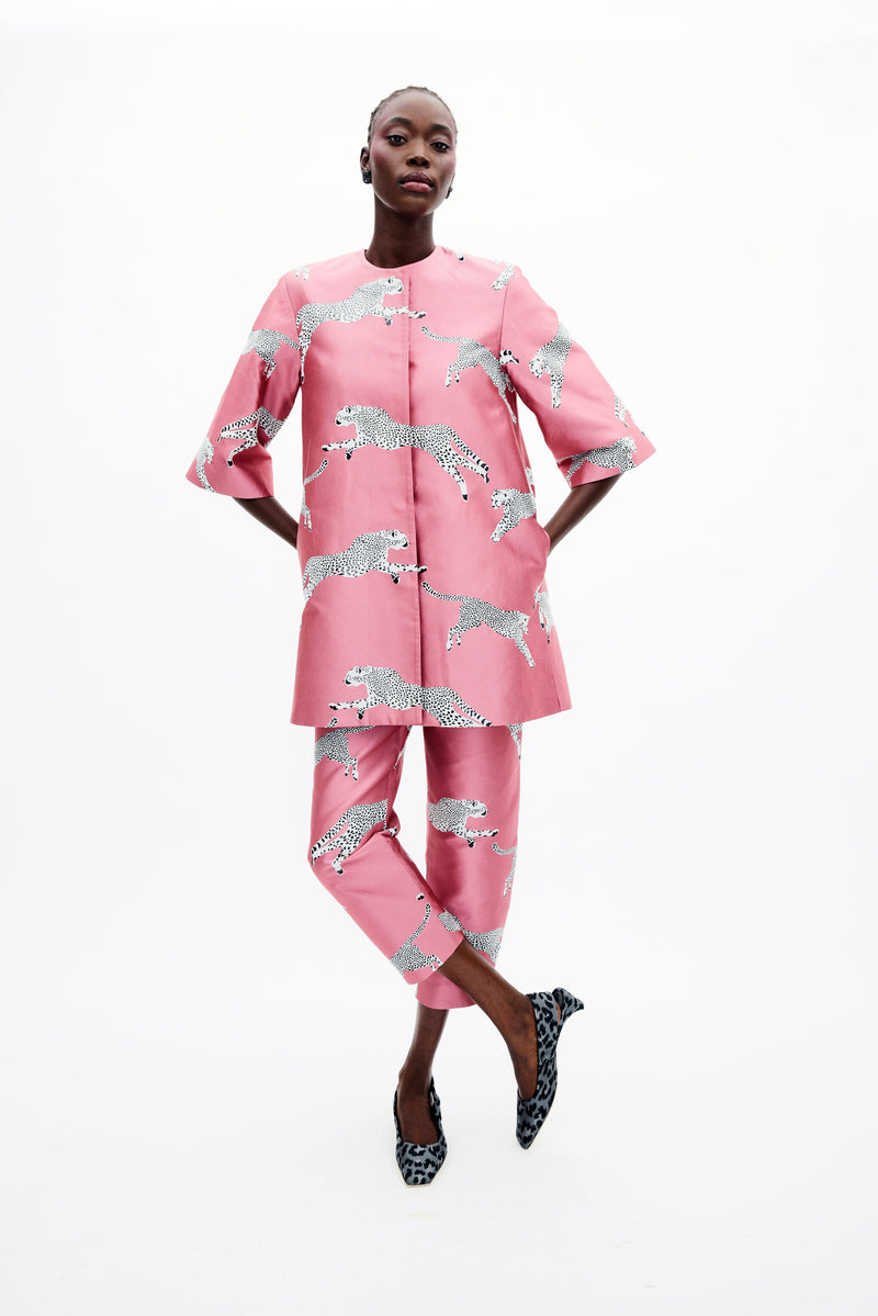 Mae X Scalamandre Kennedy Pant in Leaping Cheetah