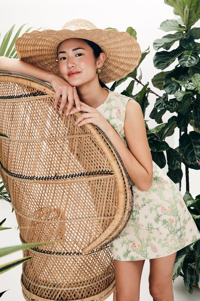 Mae X Scalamandre Laurel Dress in Jardin De Chine