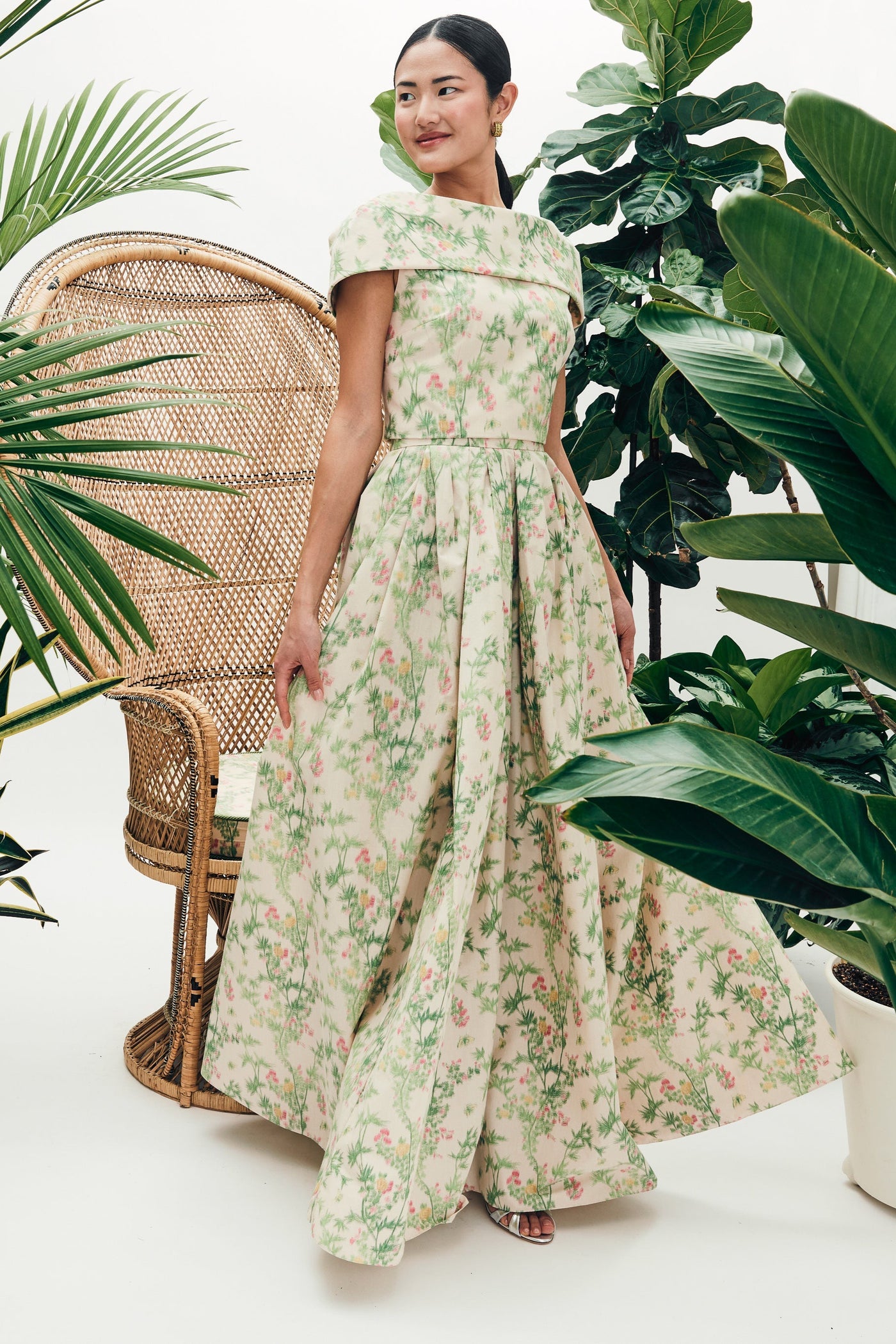 Mae X Scalamandre Bethany Top in Jardin De Chine
