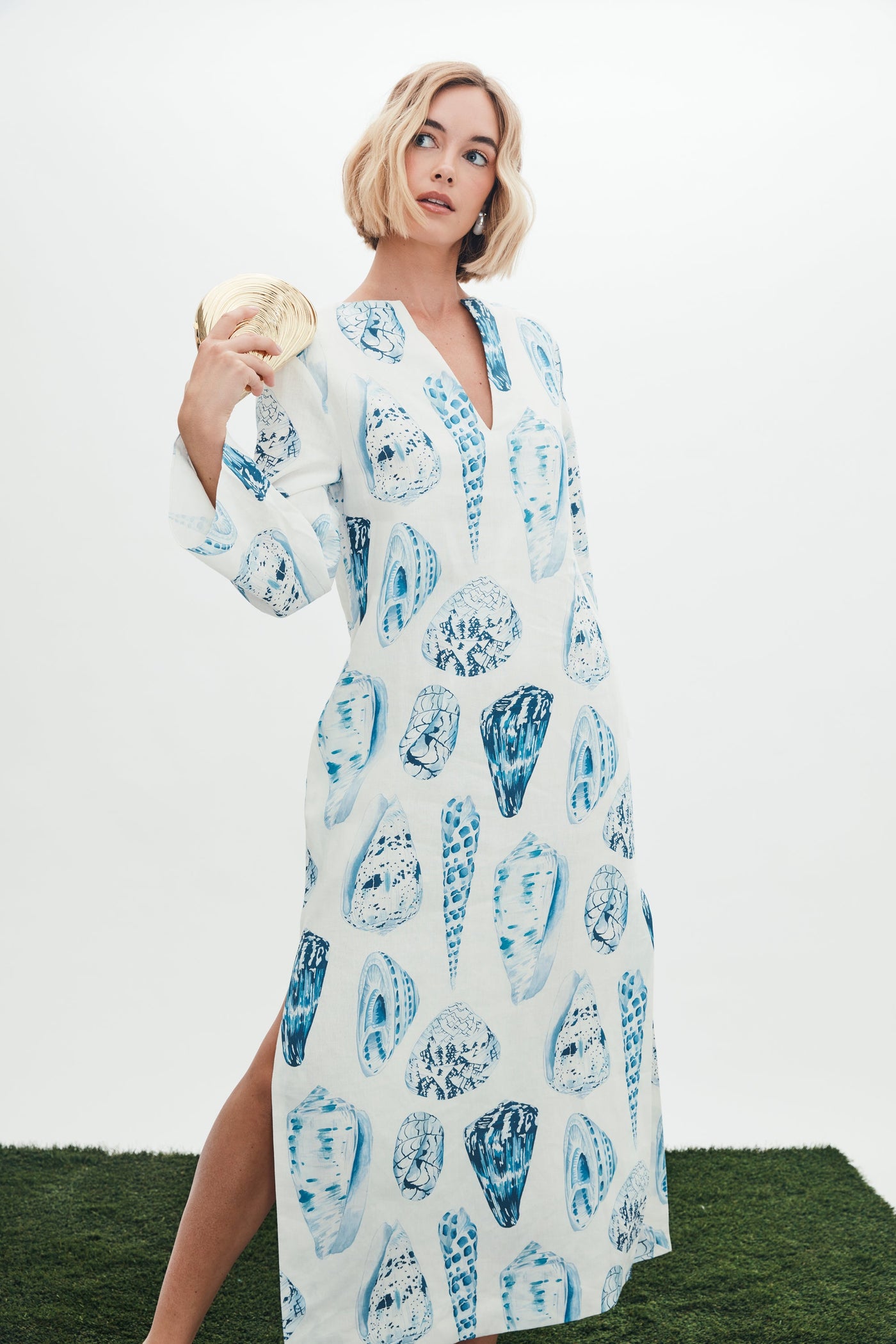 Chloe Caftan in Coquina