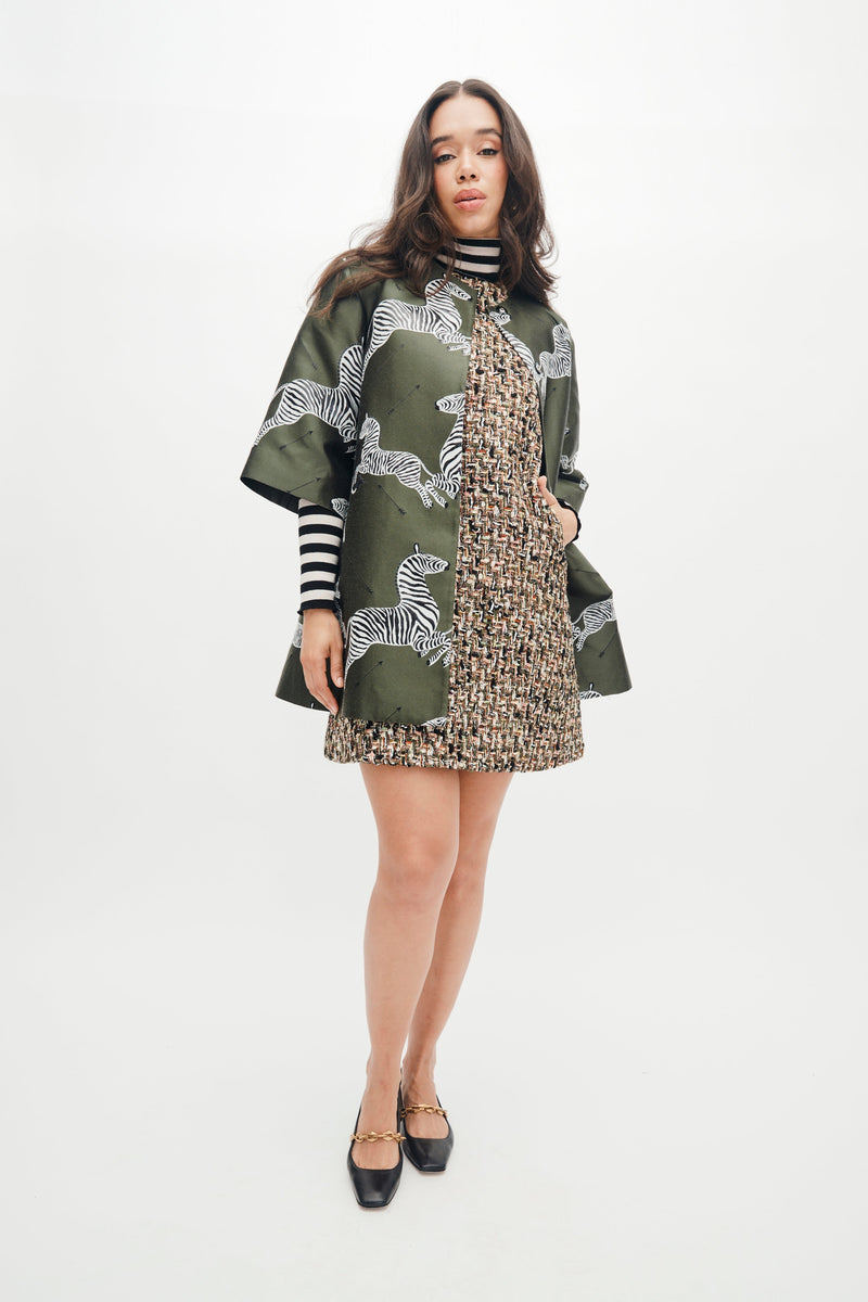 Mae X Scalamandre Audrey Coat in Olive