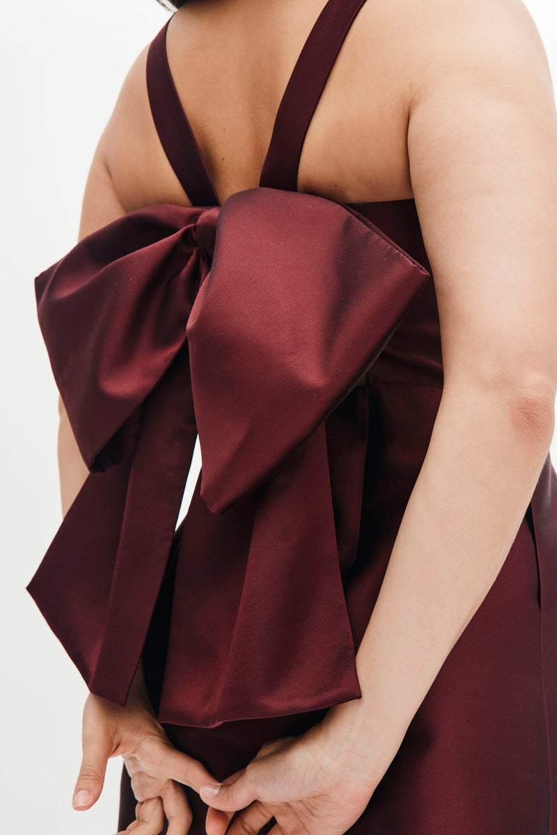 Eliza Dress in Merlot - Made to Order