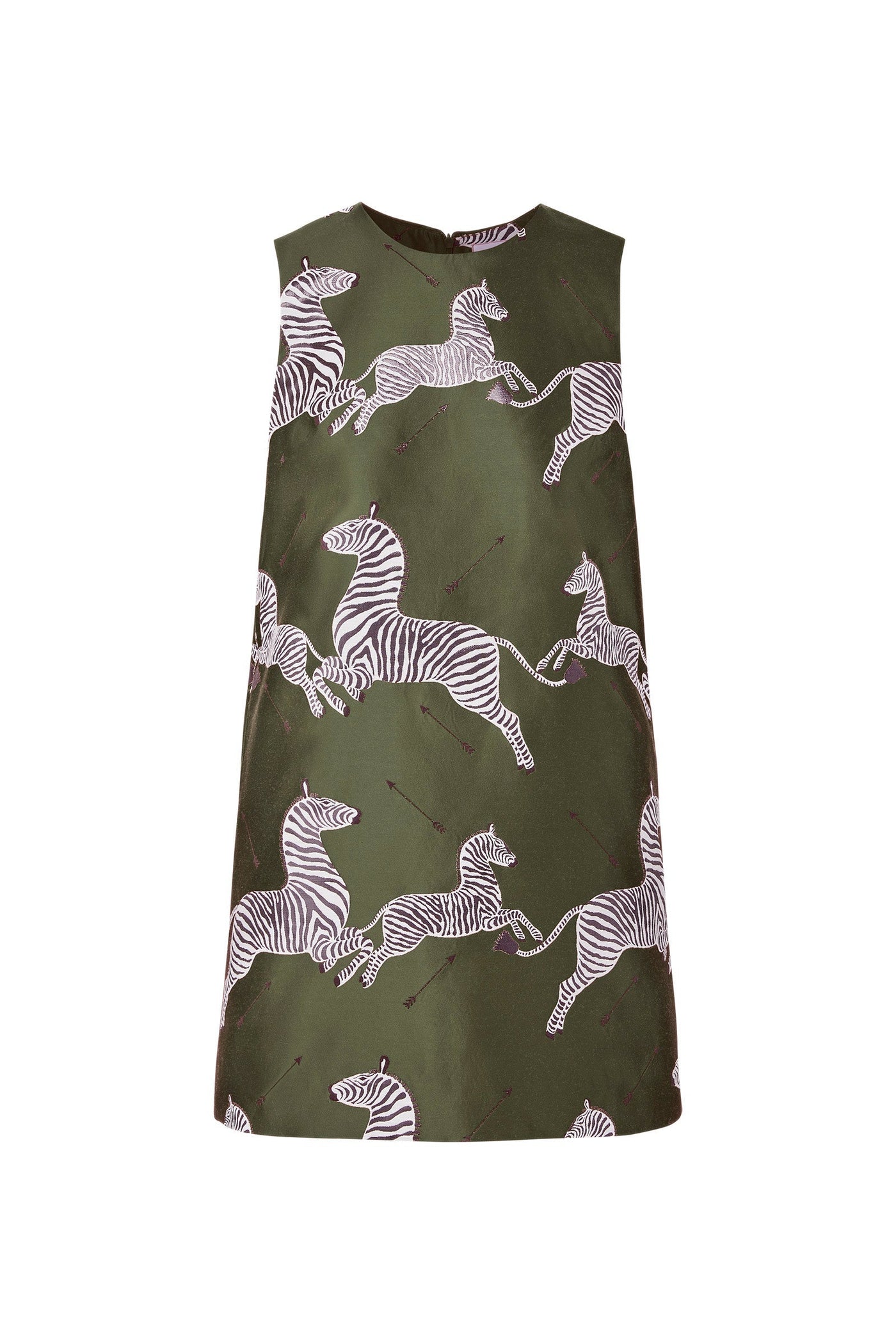 Mae X Scalamandre Laurel Dress in Olive