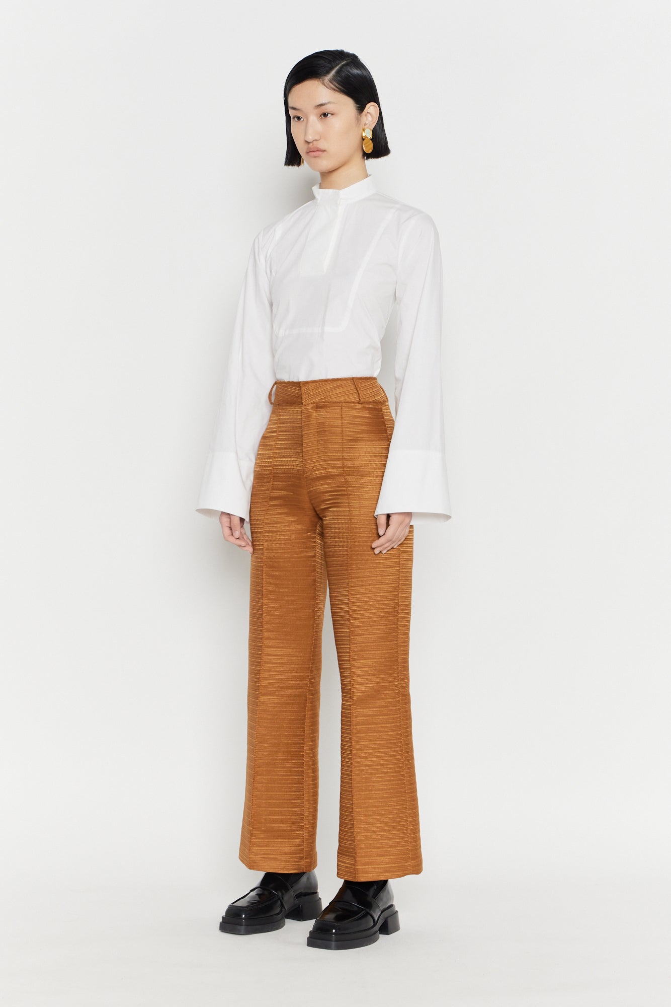 YOSHITOMO PANTS SMART RIB CAMEL