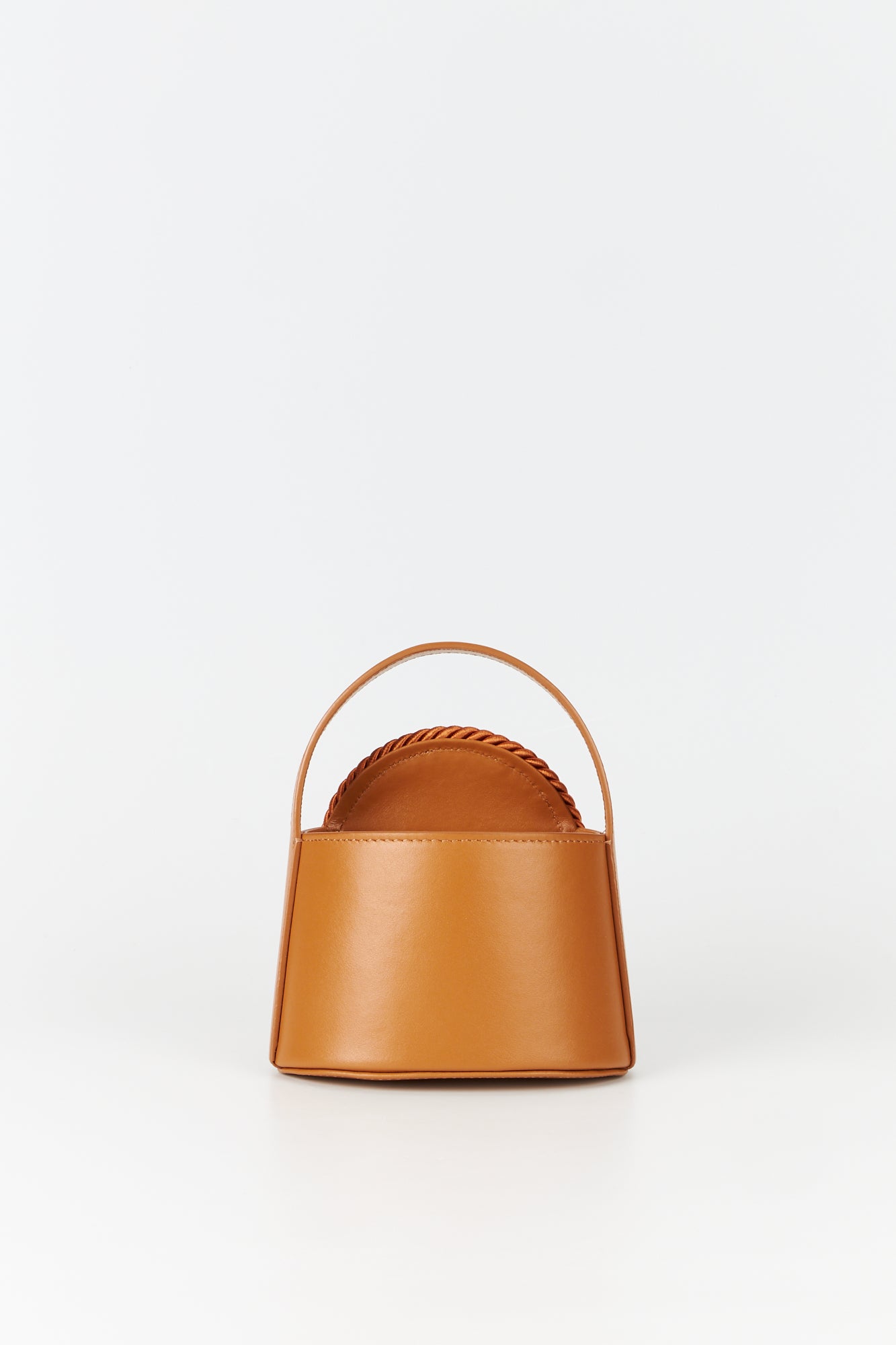 TABACCO Mini Leather Handle Bag With Passementerie Details