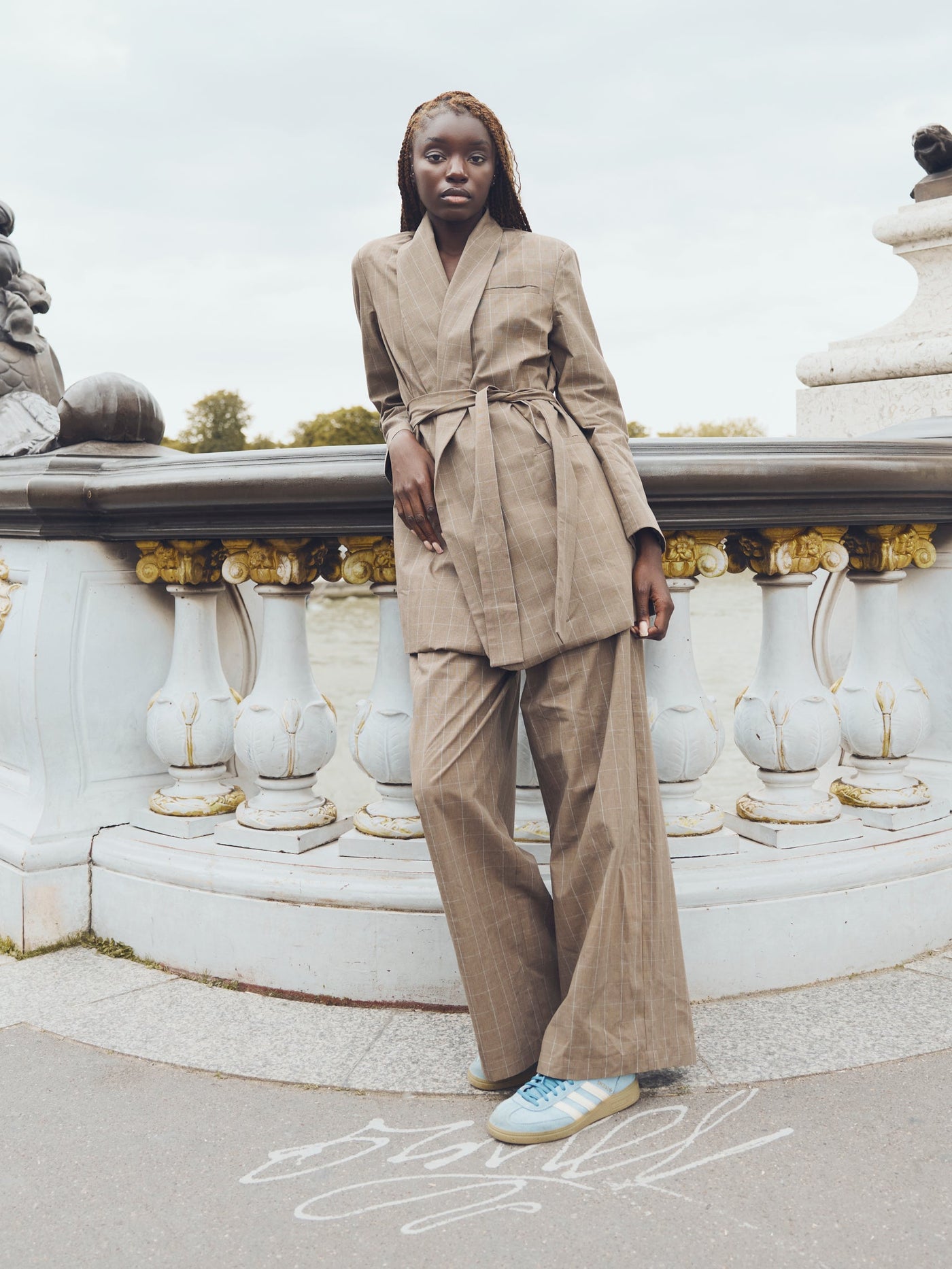 Blazer With Waist Tie