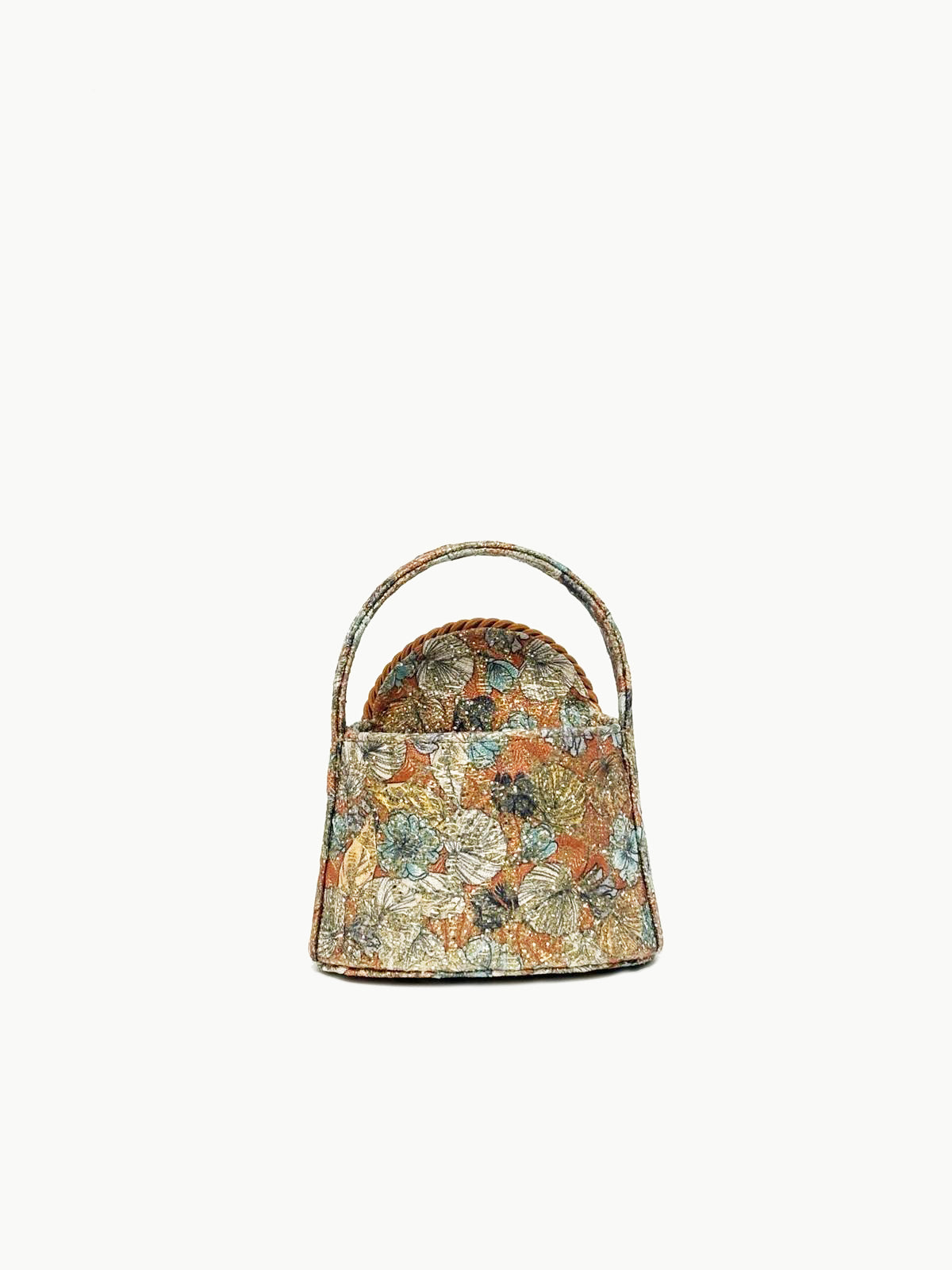 GOLDEN FLORAL Mini Handle Bag With Passementerie Detail