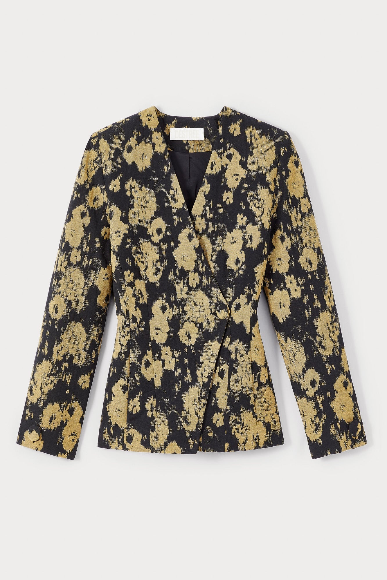 BLURRY BLACK & OCHRE Blazer