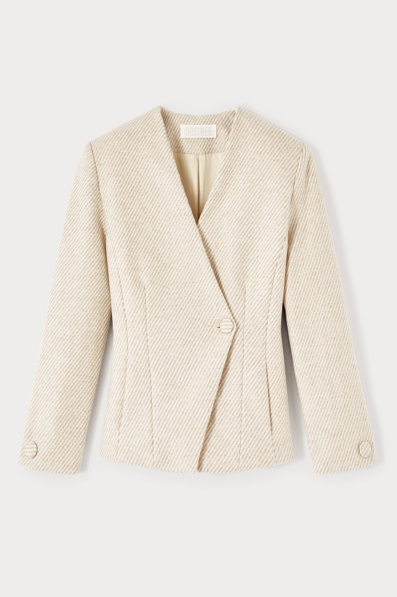 Diagonal Beige Blazer