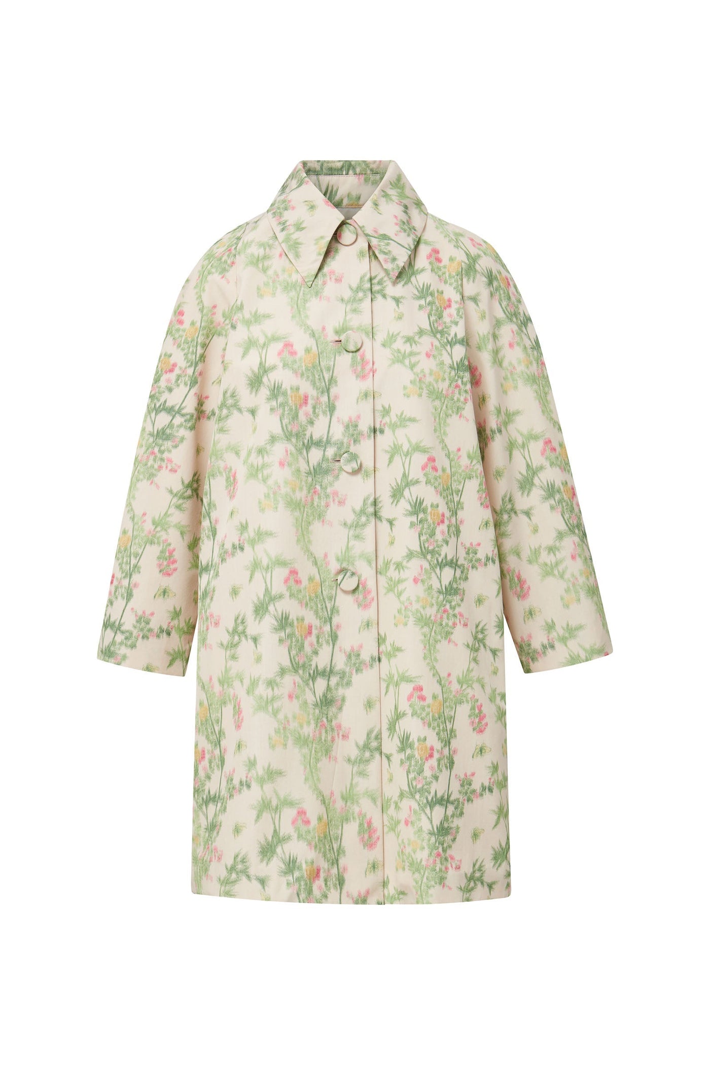 Mae X Scalamandre Goldie Coat in Jardin De Chine