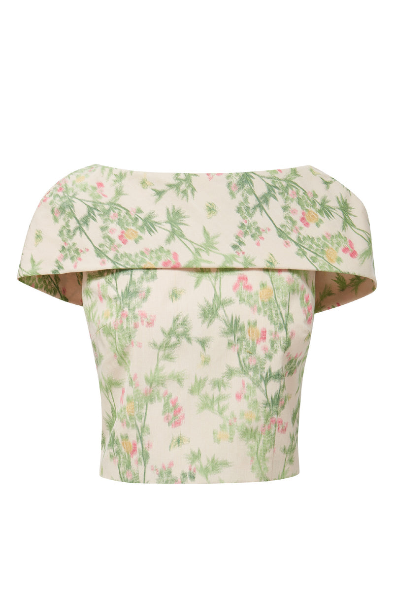 Mae X Scalamandre Bethany Top in Jardin De Chine