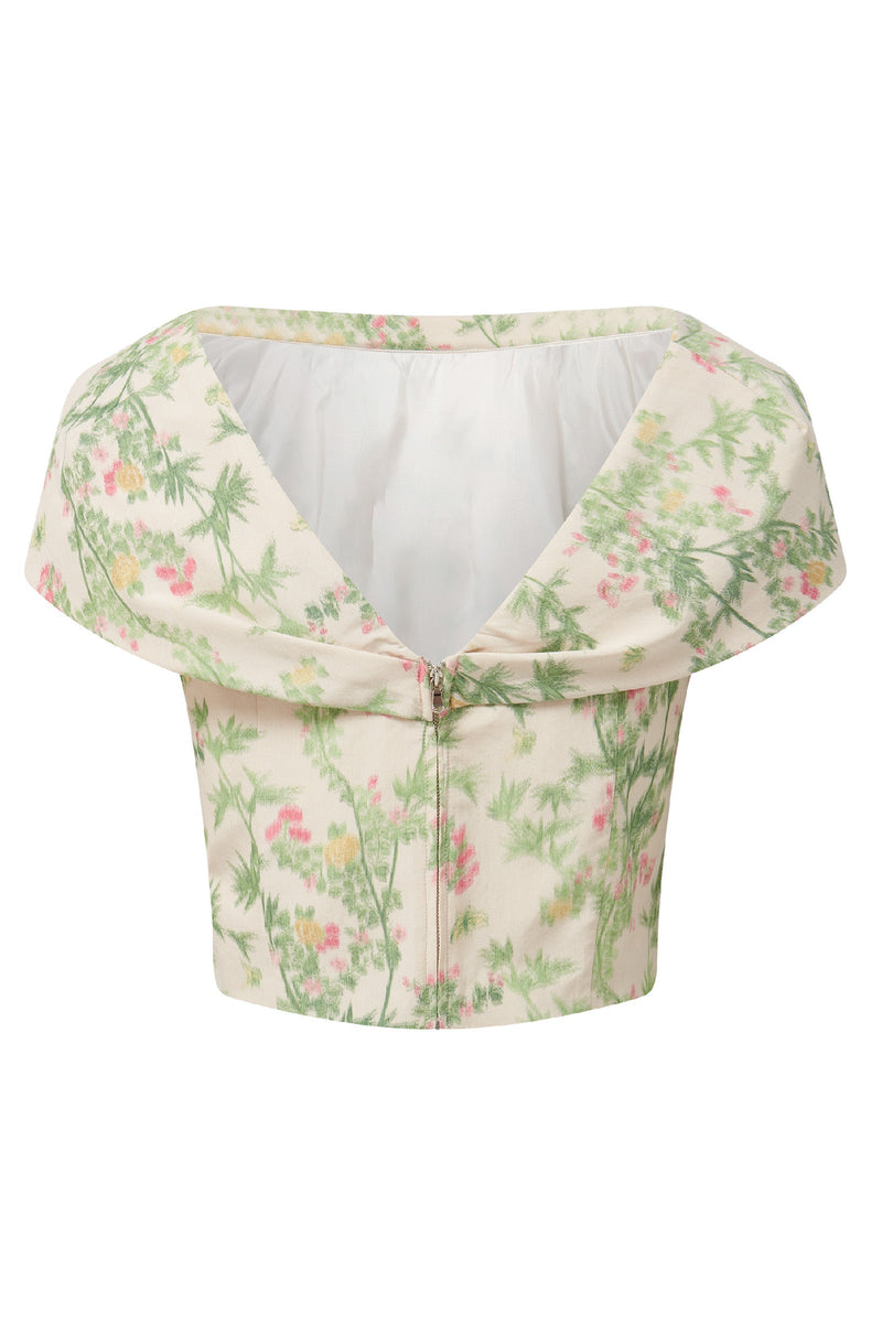 Mae X Scalamandre Bethany Top in Jardin De Chine