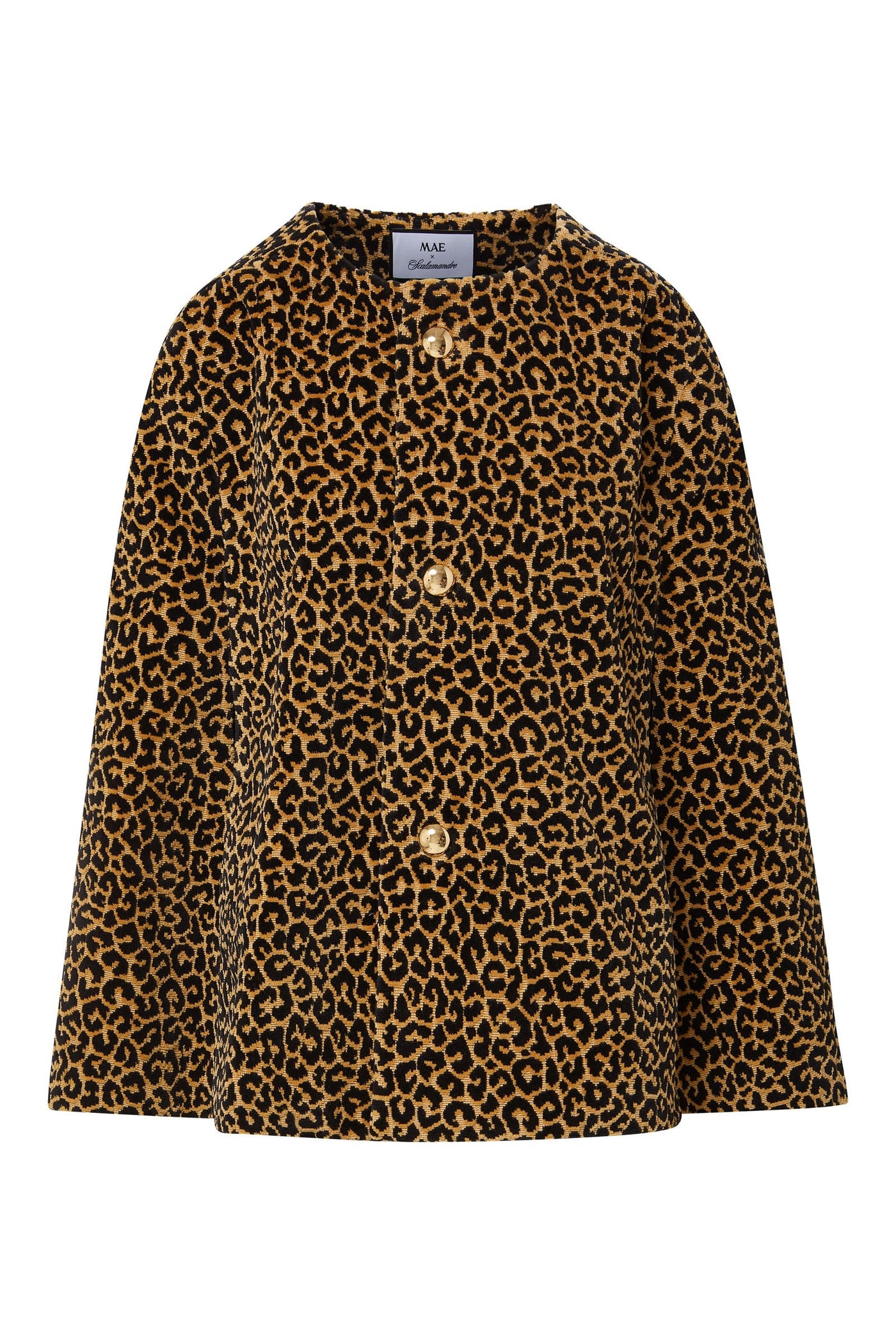 Mae X Scalamandré Selene Cape in Panthera Velvet