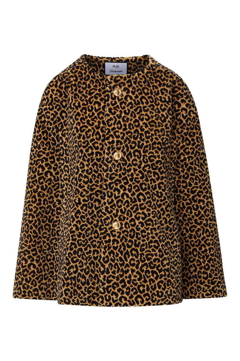 Mae X Scalamandré Selene Cape in Panthera Velvet