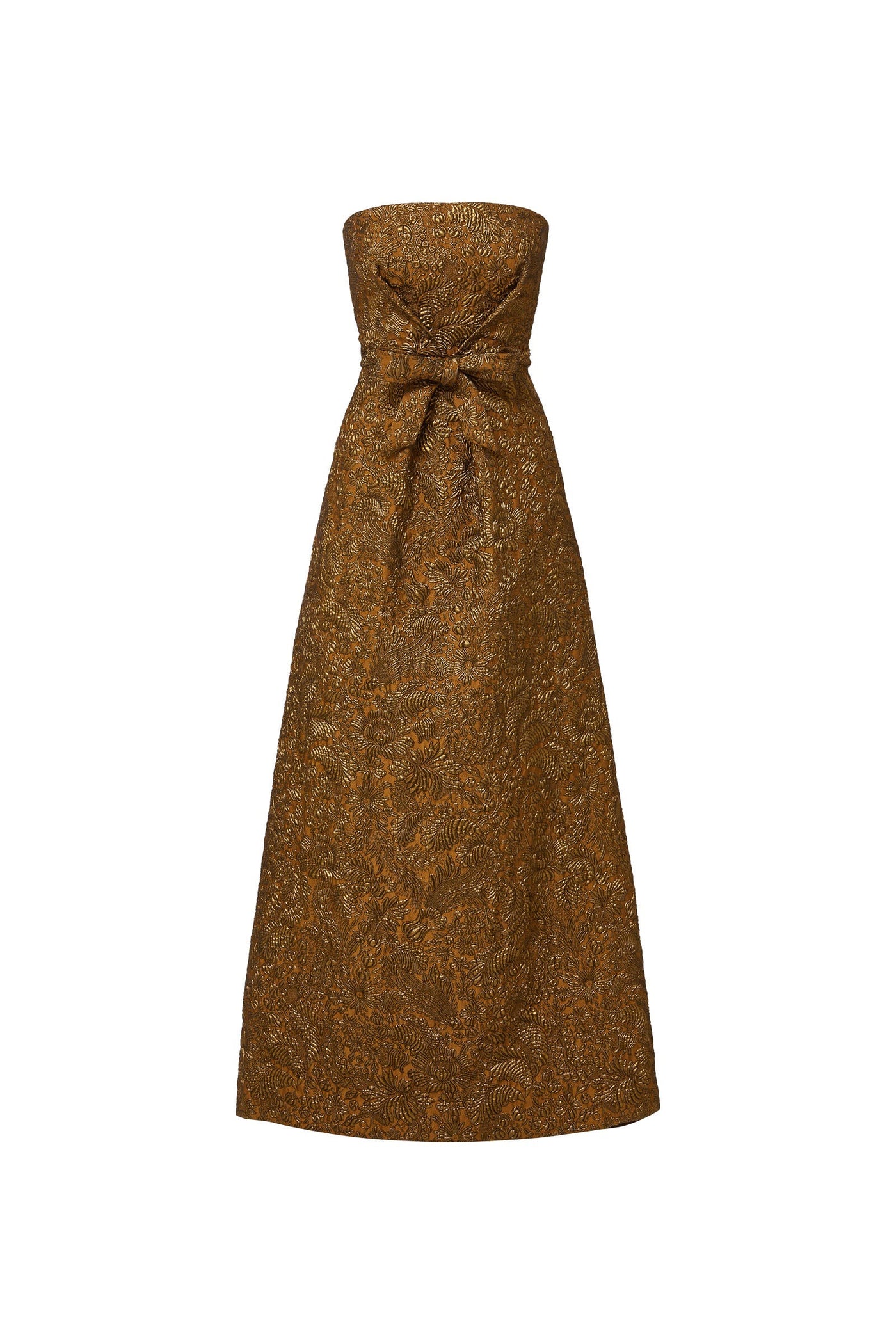 Sabrina Gown in Bronze Brocade - Made to Order