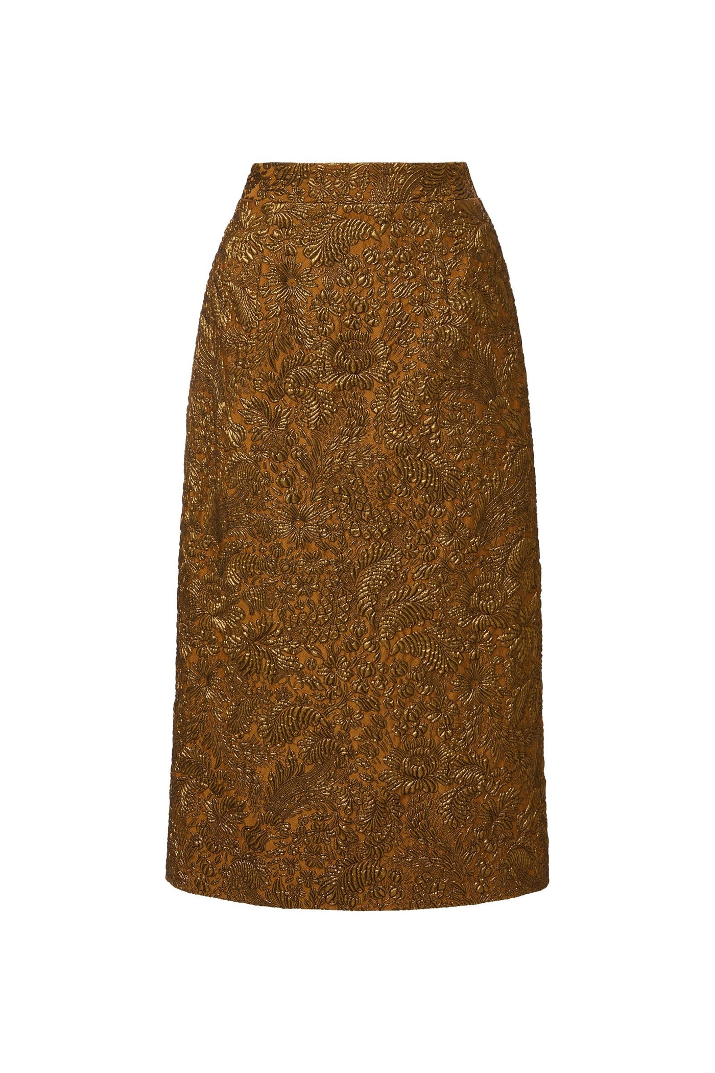 Sienna Skirt in Bronze Brocade