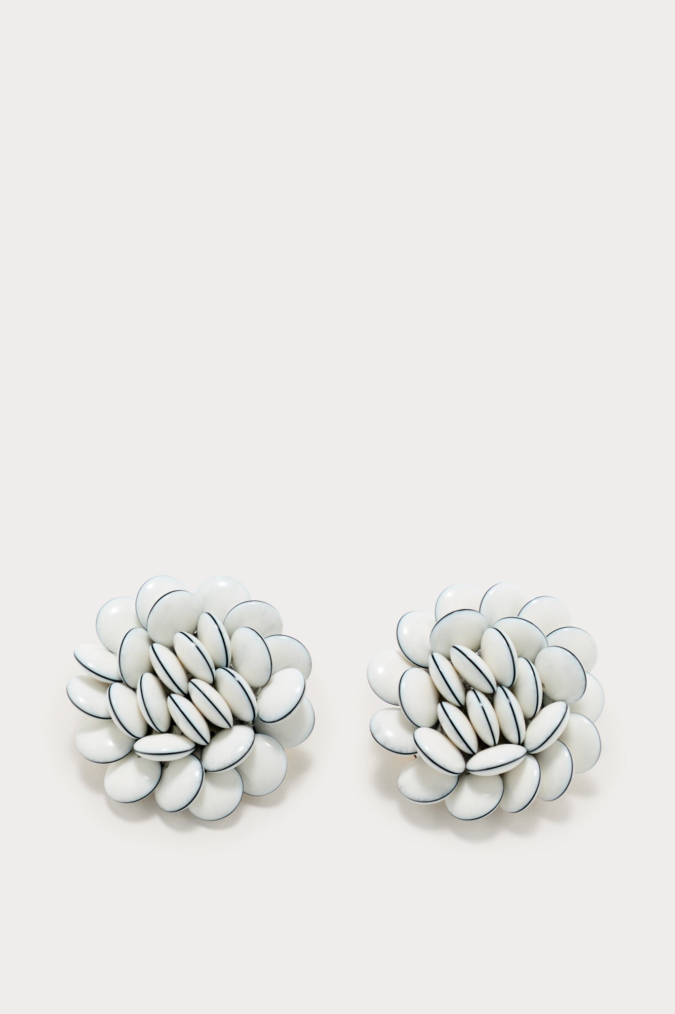 White Petals Earrings