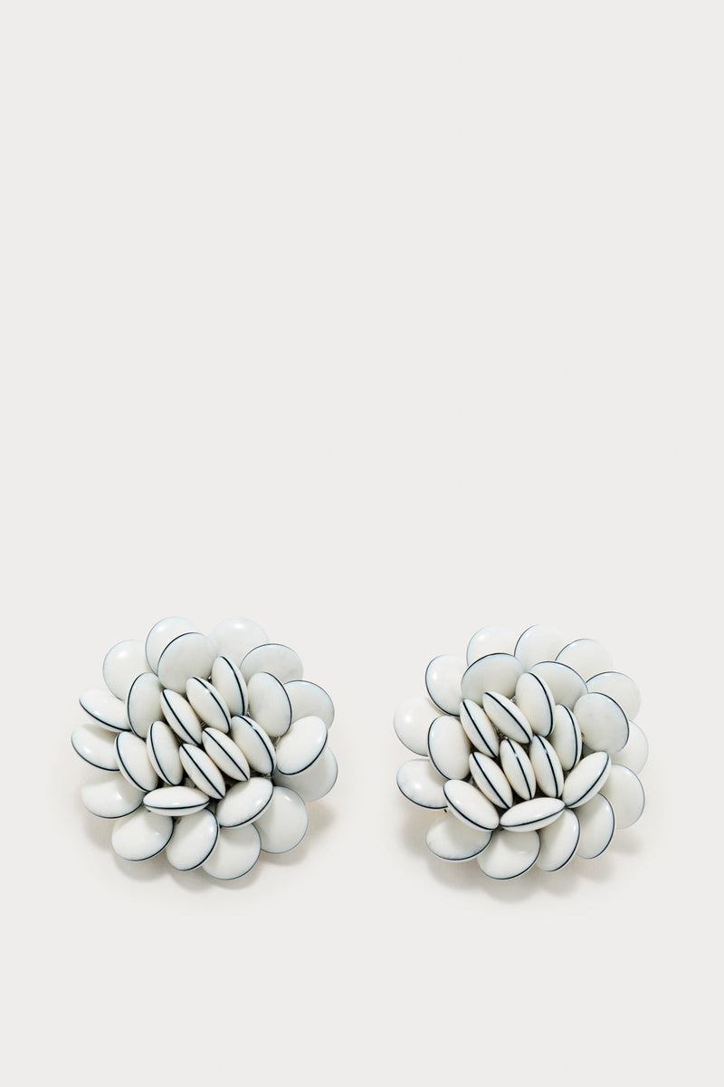 White Petals Earrings