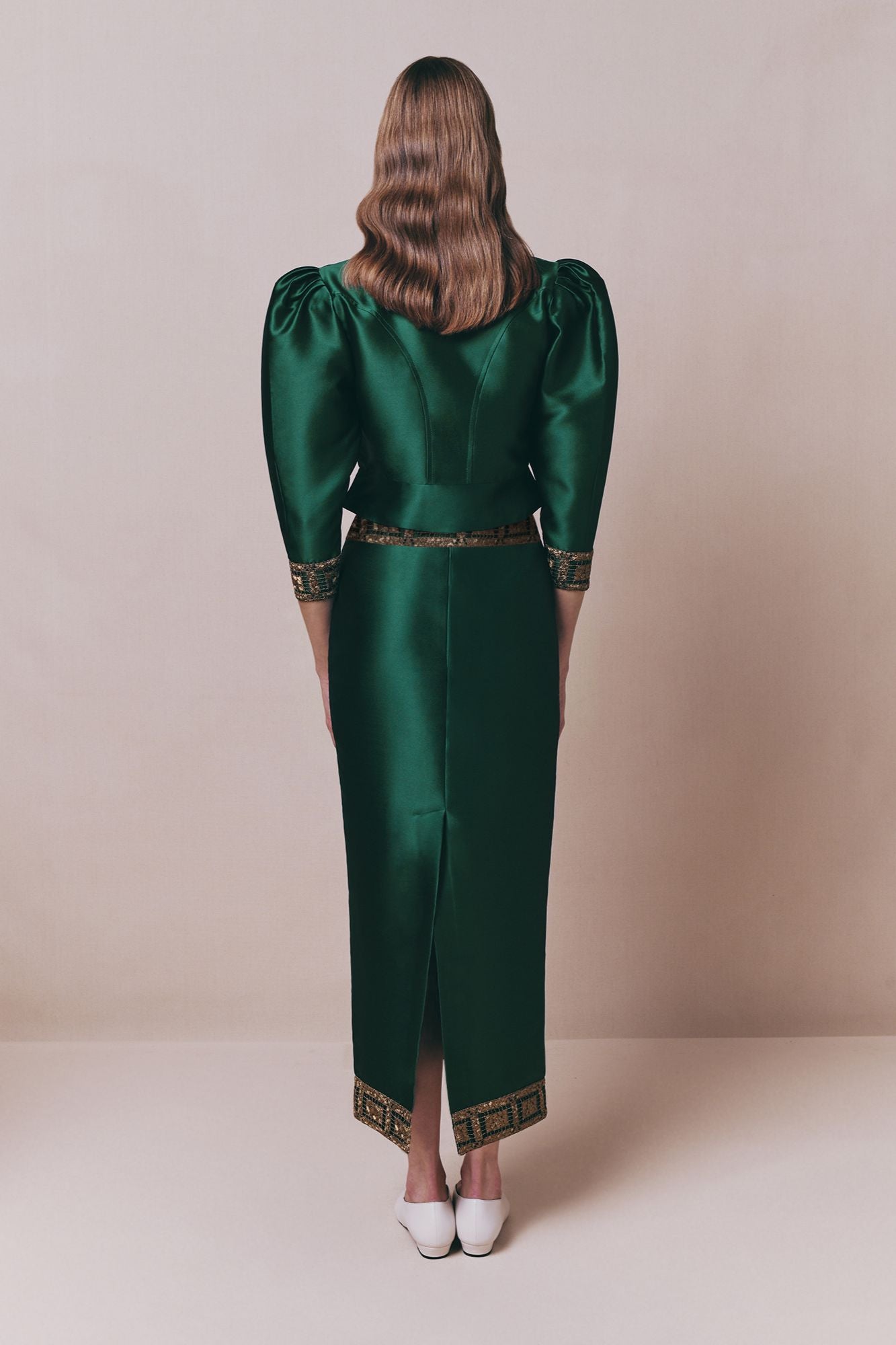 Forest Midi Skirt With Embroidered Details