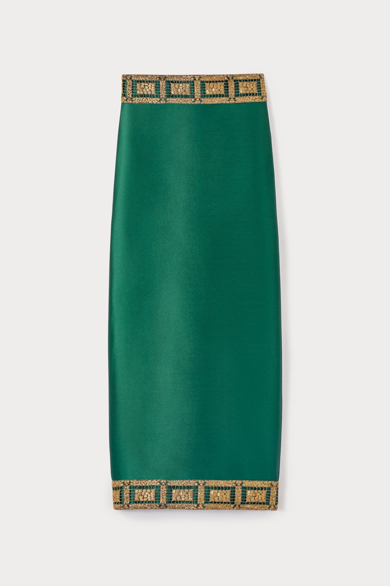 Forest Midi Skirt With Embroidered Details