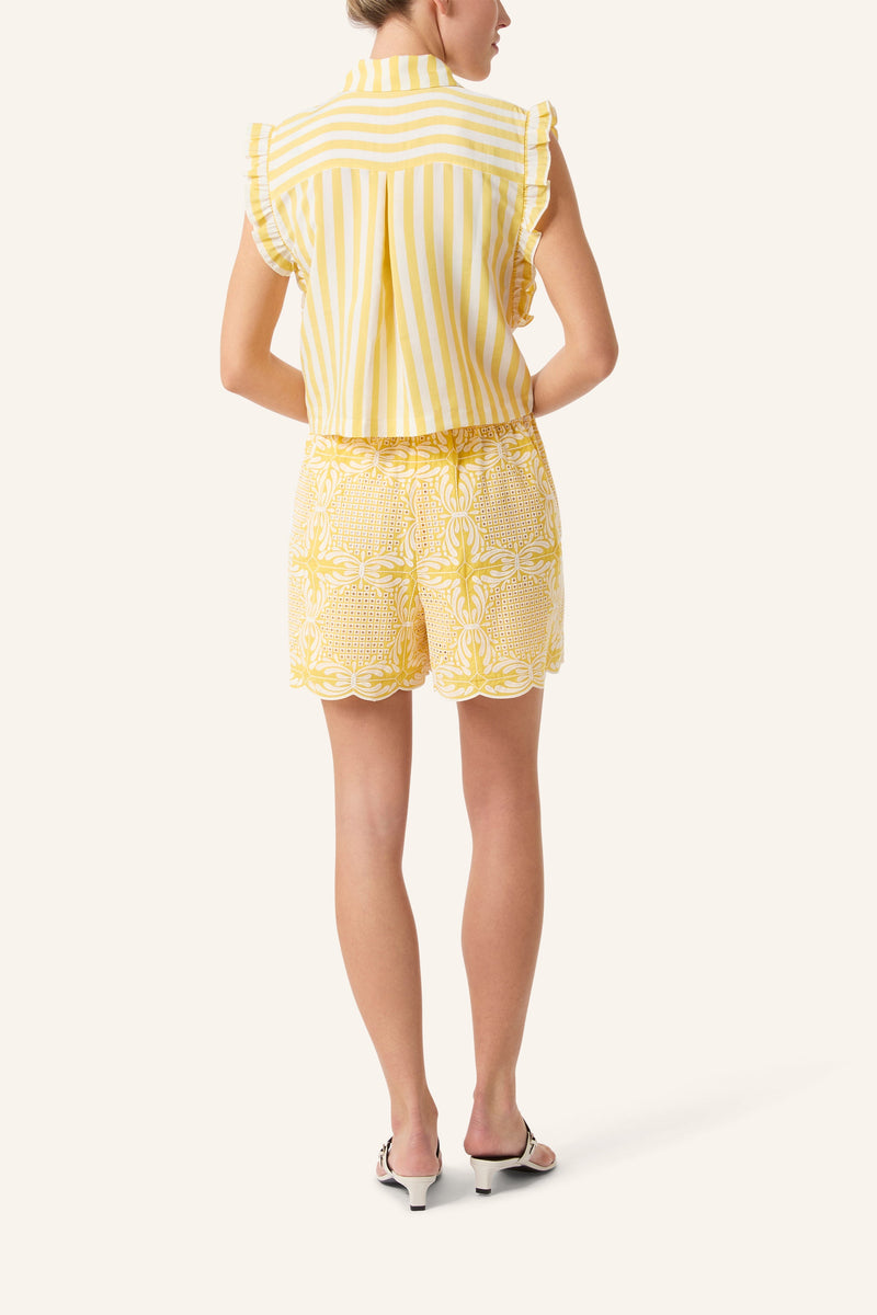 Yellow Striped Blouse