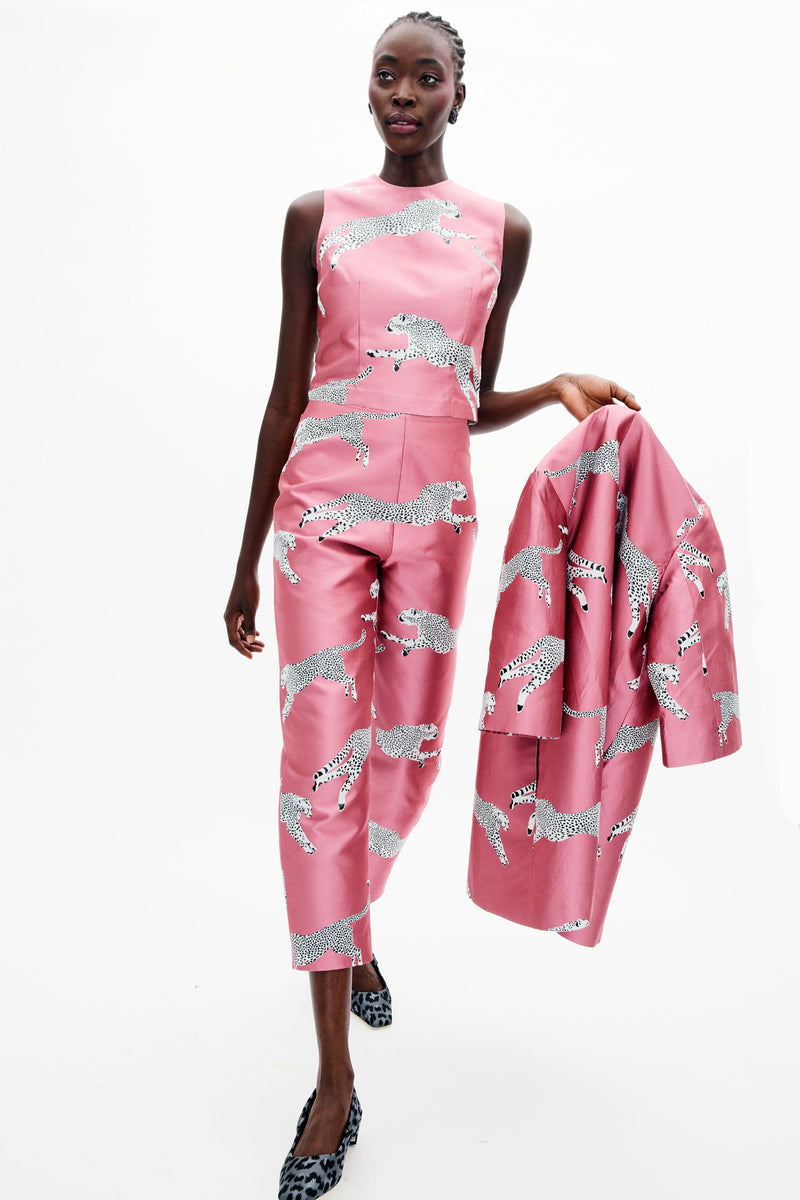 Mae X Scalamandre Kennedy Pant in Leaping Cheetah