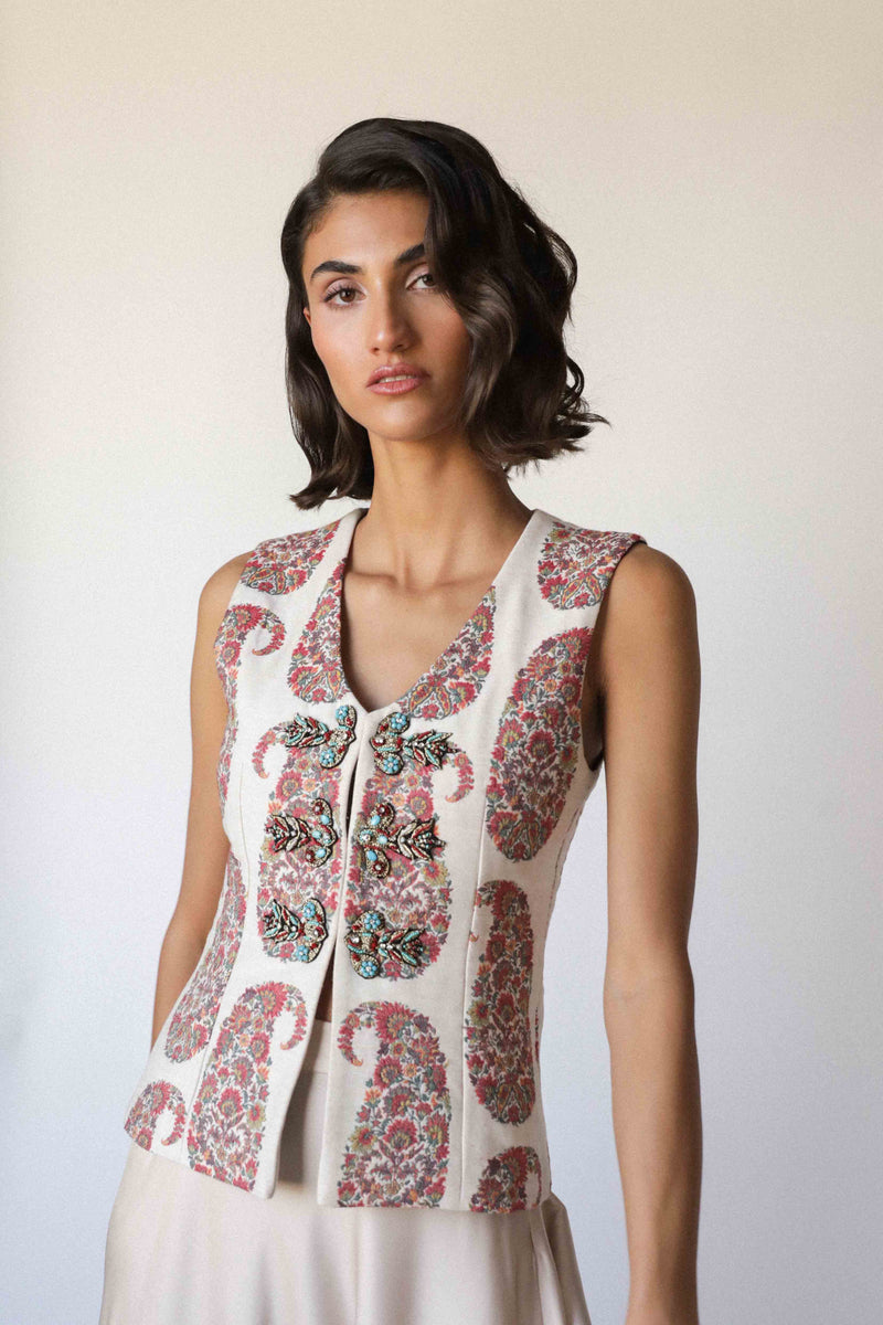 Roya Vest - Paisley