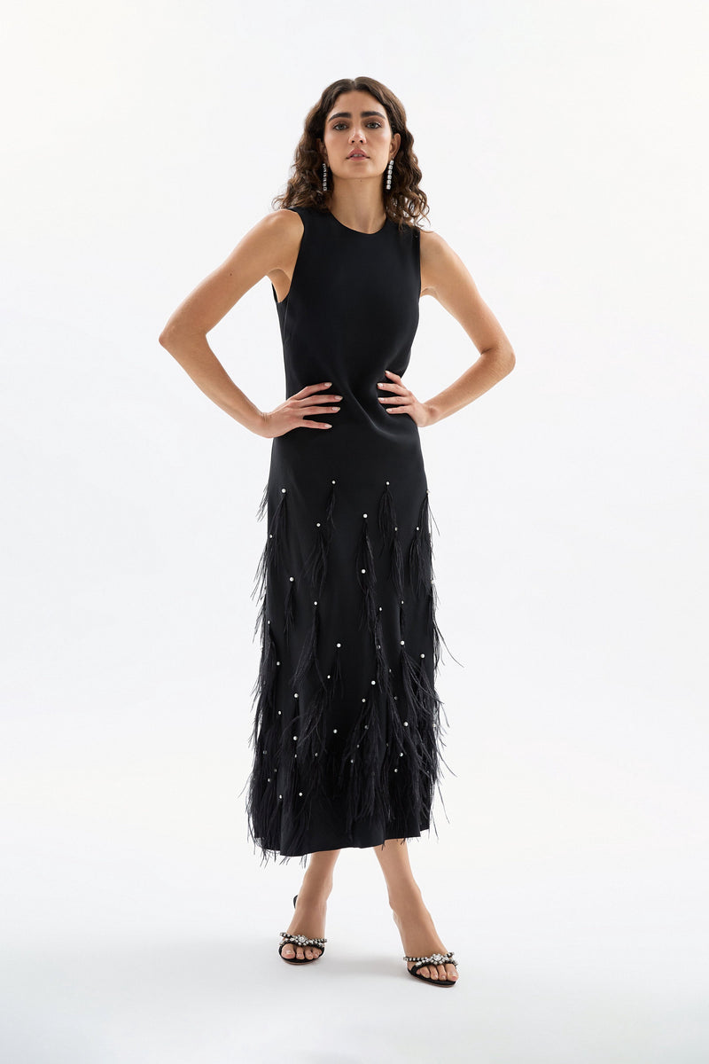 Laney Feather Dress