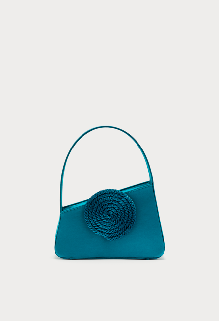 PETROLE Asymmetric Leather Passementerie Mini Bag