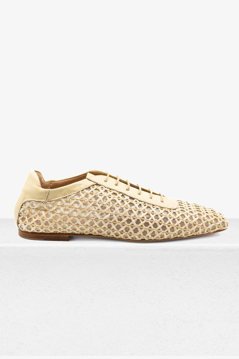 Antonia Butter Raffia Mesh