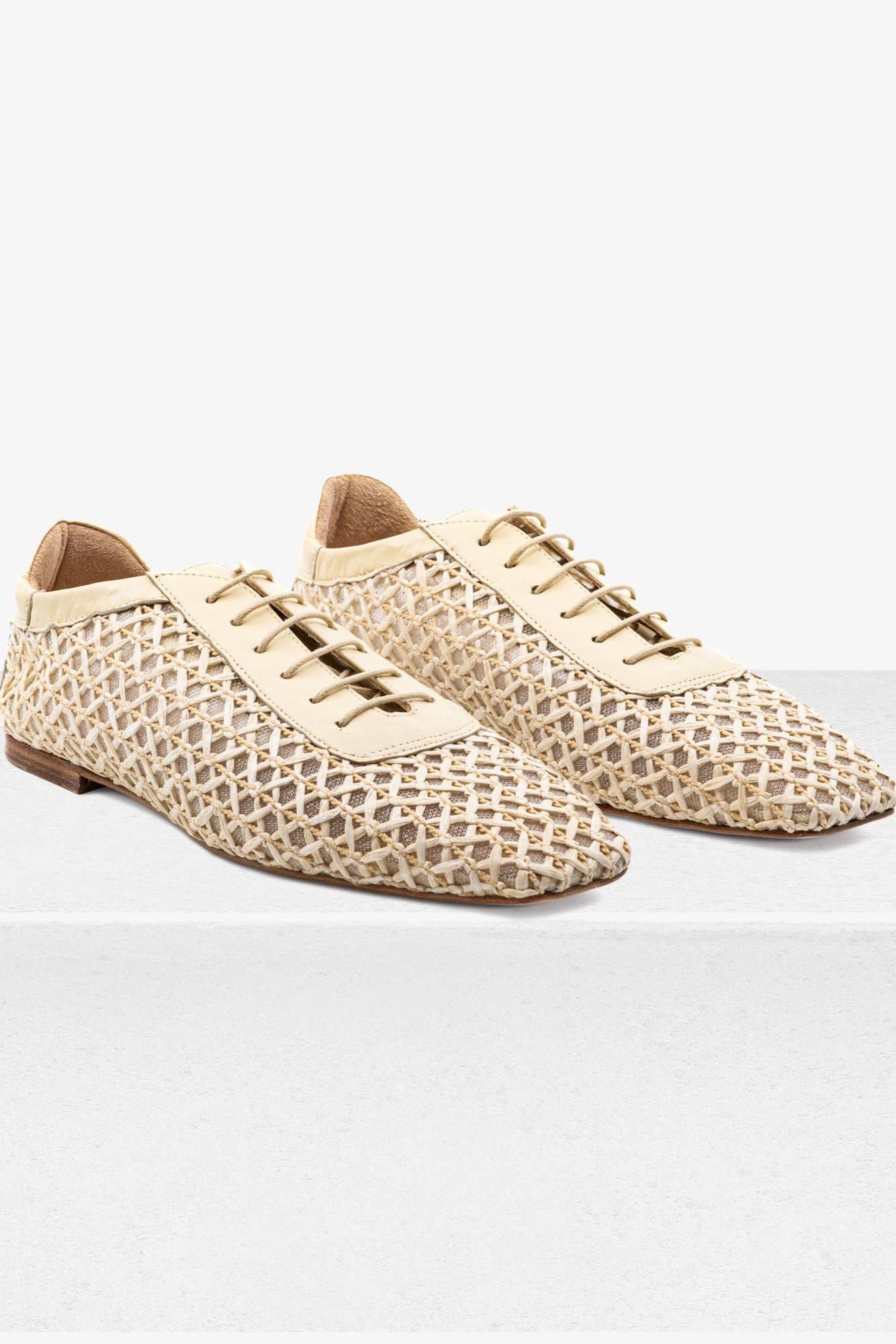 Antonia Butter Raffia Mesh